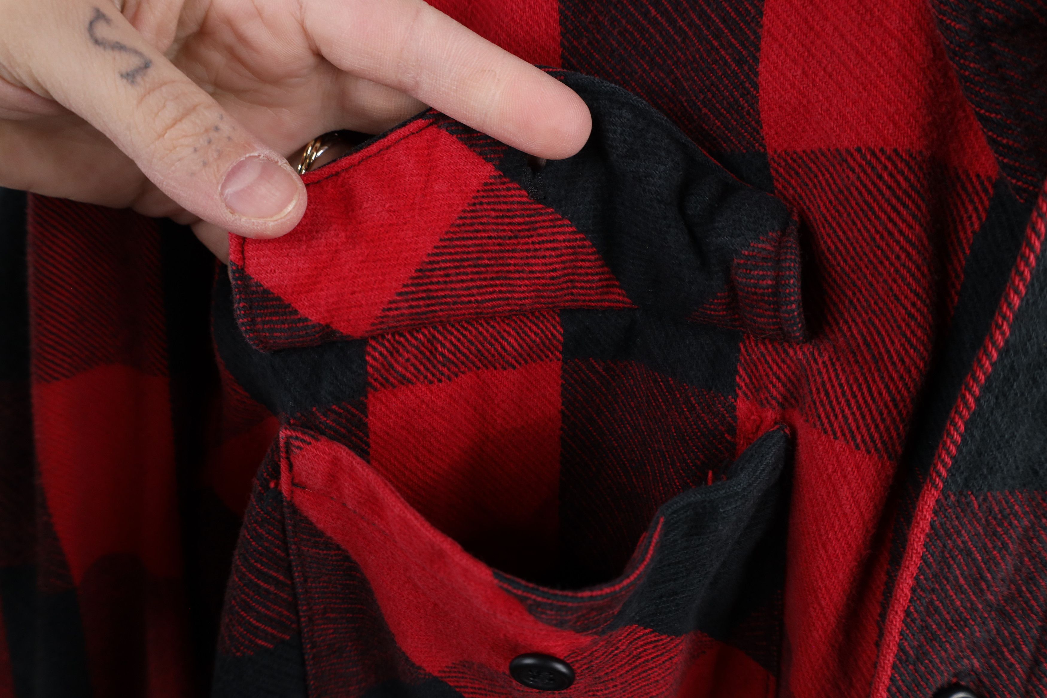 Vintage Vintage 90s Big Bill Heavyweight Button Shirt Plaid USA Size US XXL / EU 58 / 5 - 8 Thumbnail