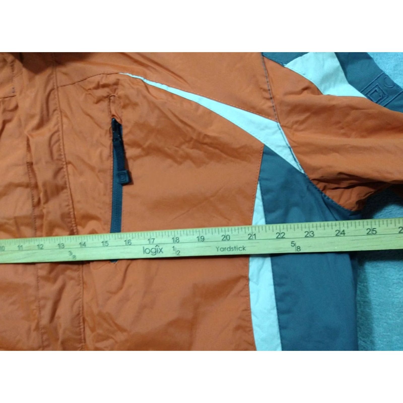 Chaps Chaps Jacket Mens M Orange Full Zip Windbreaker Lined Fleece Mock Neck Polyester Zip Stand-Up Collar Size US M / EU 48-50 / 2 - 5 Thumbnail