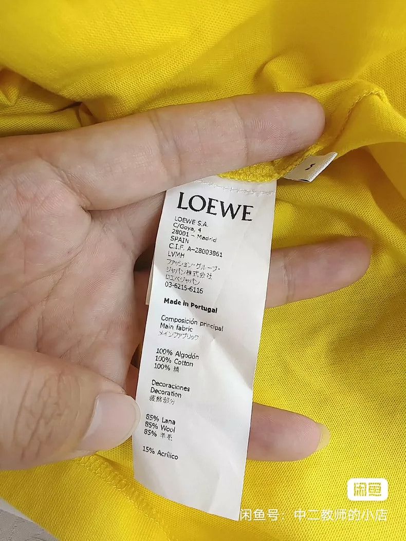 Loewe LOEWE 100% cotton T-shirt Size M / US 6-8 / IT 42-44 - 5 Thumbnail