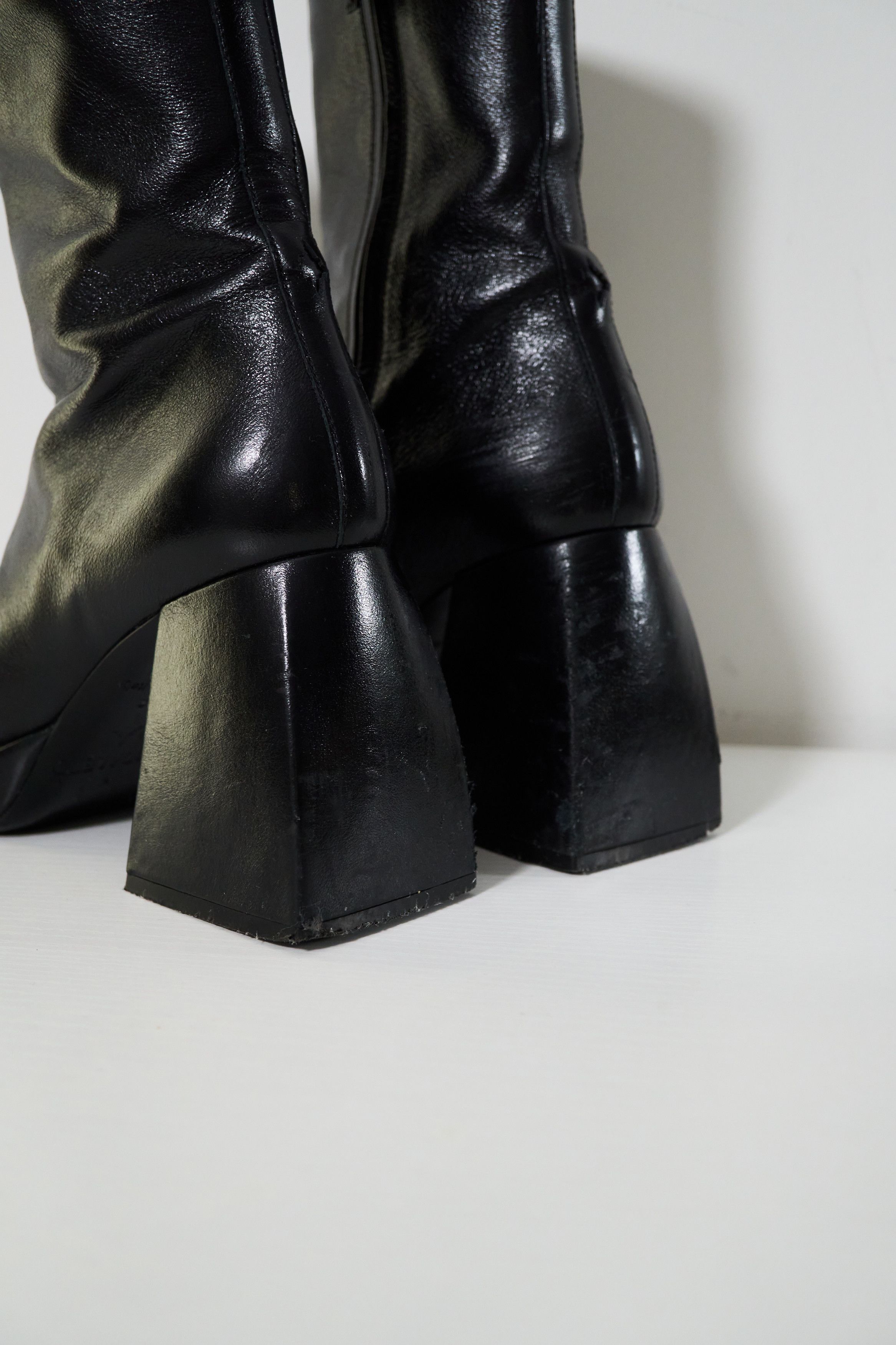 Nodaleto Nodaleto shiny leather block heel boots Size US 8 / IT 38 - 3 Thumbnail