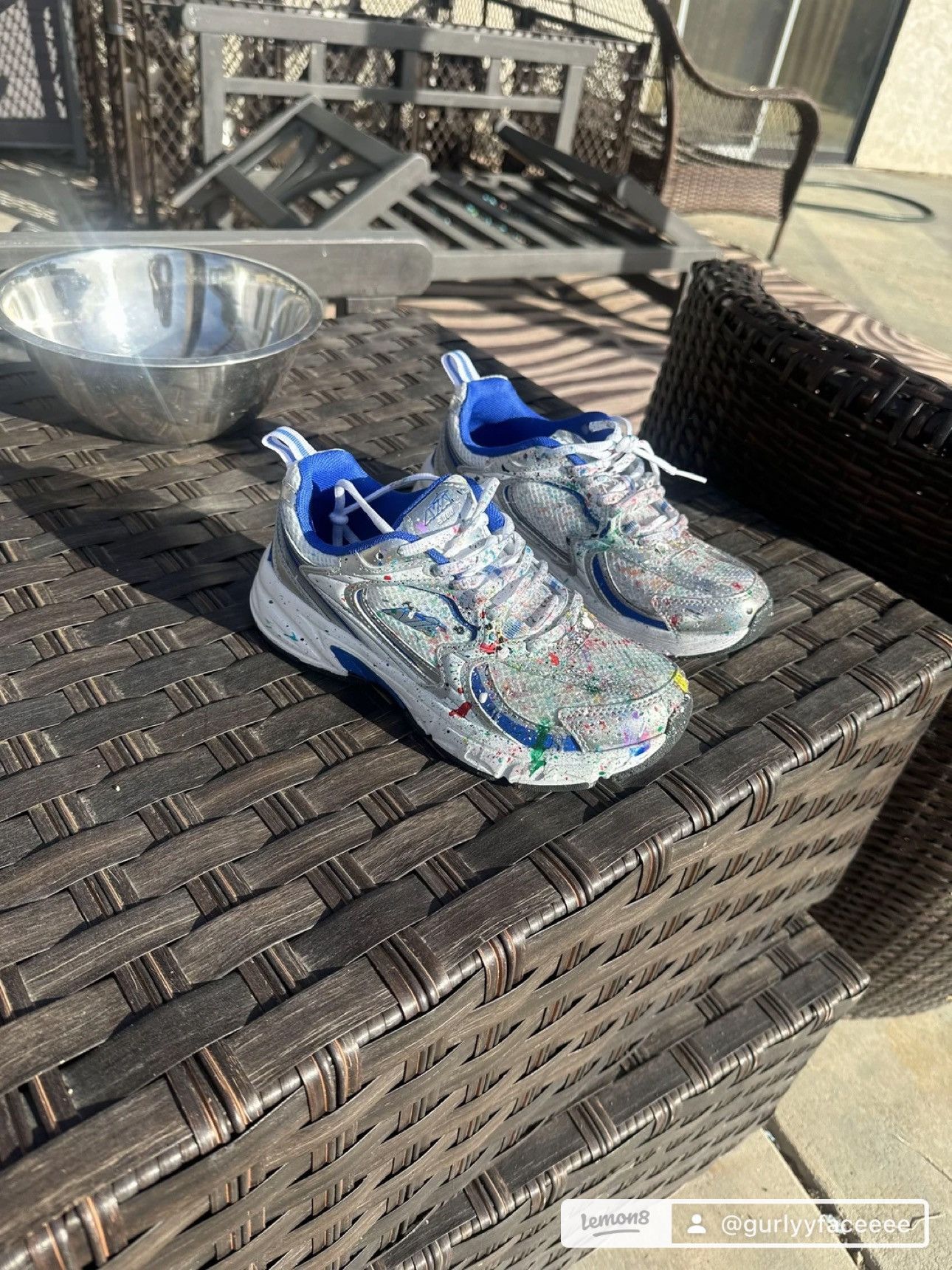 Avia 🎨 Custom Paint Splatter Shoes – All Sizes Available! Size US 9 / EU 42 - 3 Thumbnail