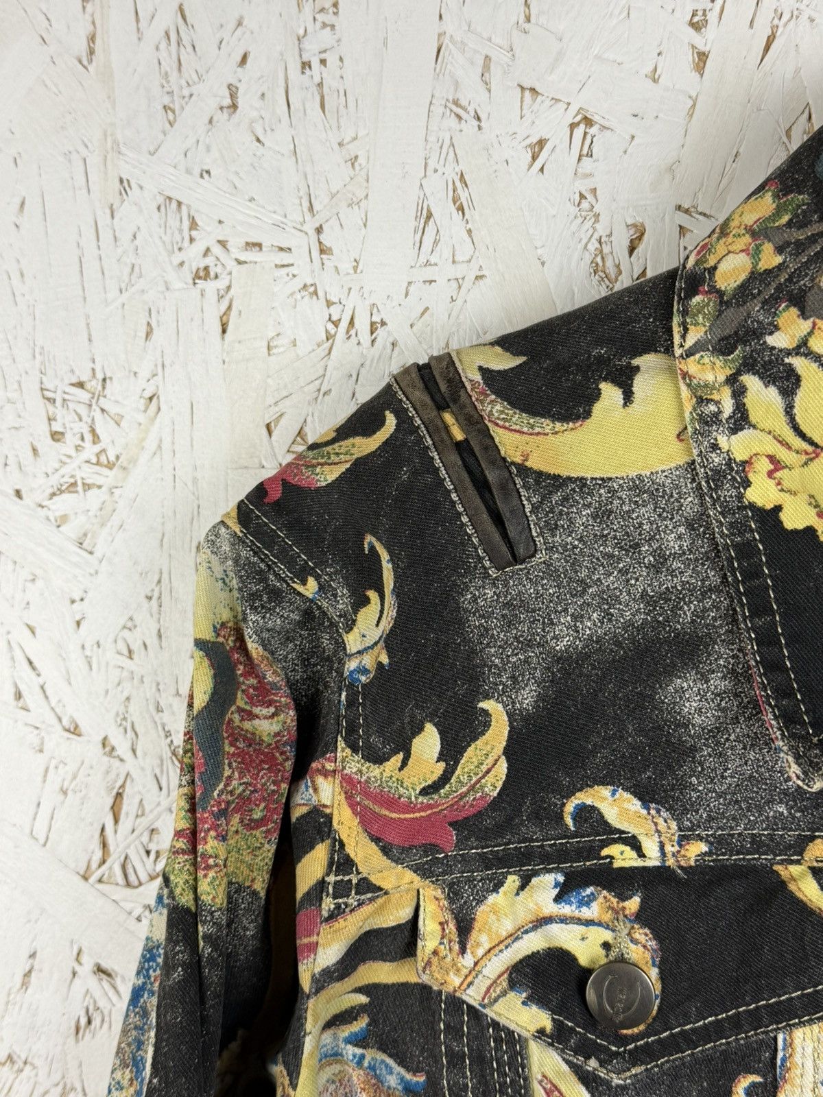 Just Cavalli Vintage Just Cavalli SS2007 Floral Baroque Print Jacket M Size M / US 6-8 / IT 42-44 - 4 Thumbnail