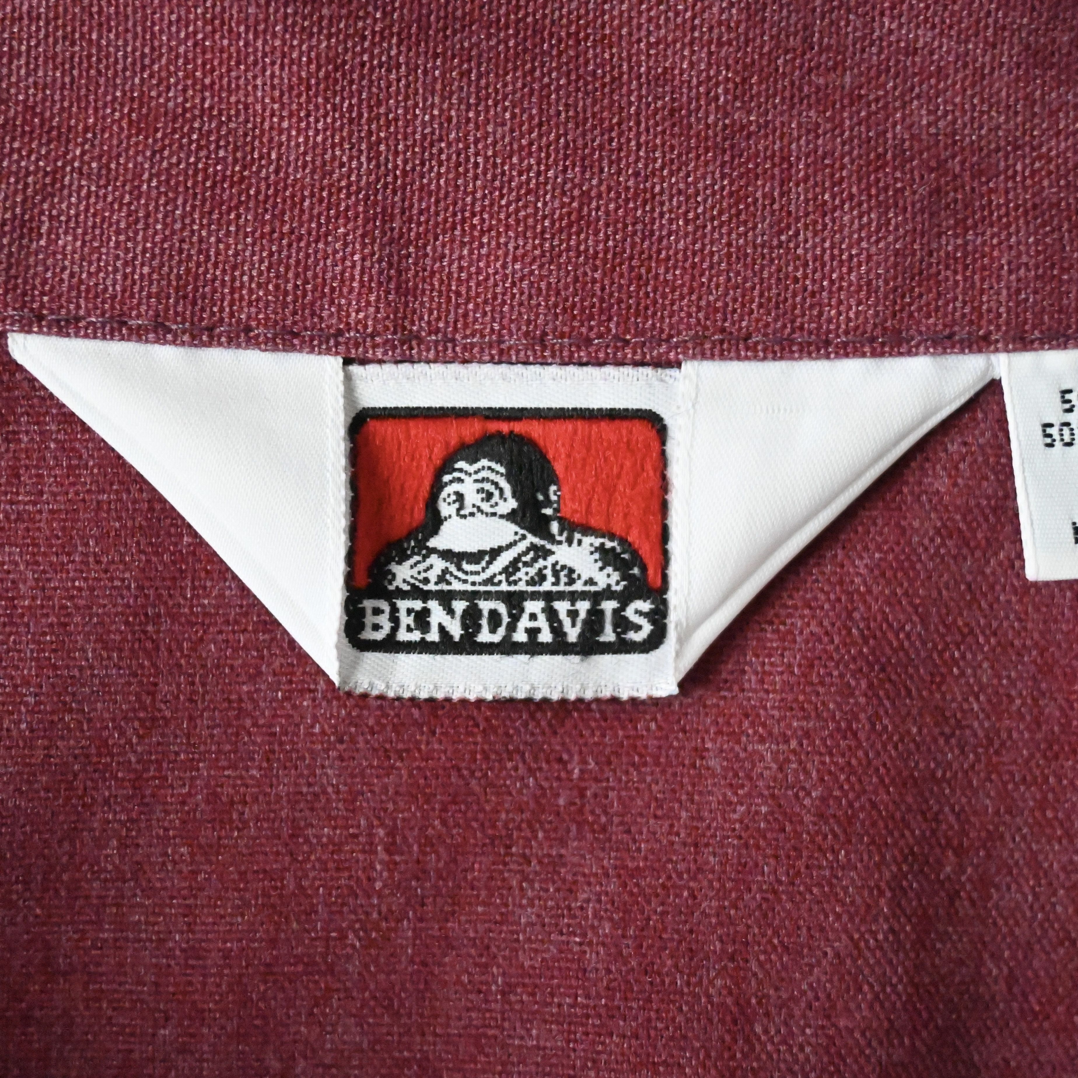 Ben Davis VTG 90s Ben Davis Halfzip Pullover Shirt Bordeux XXL Size US XXL / EU 58 / 5 - 8 Thumbnail