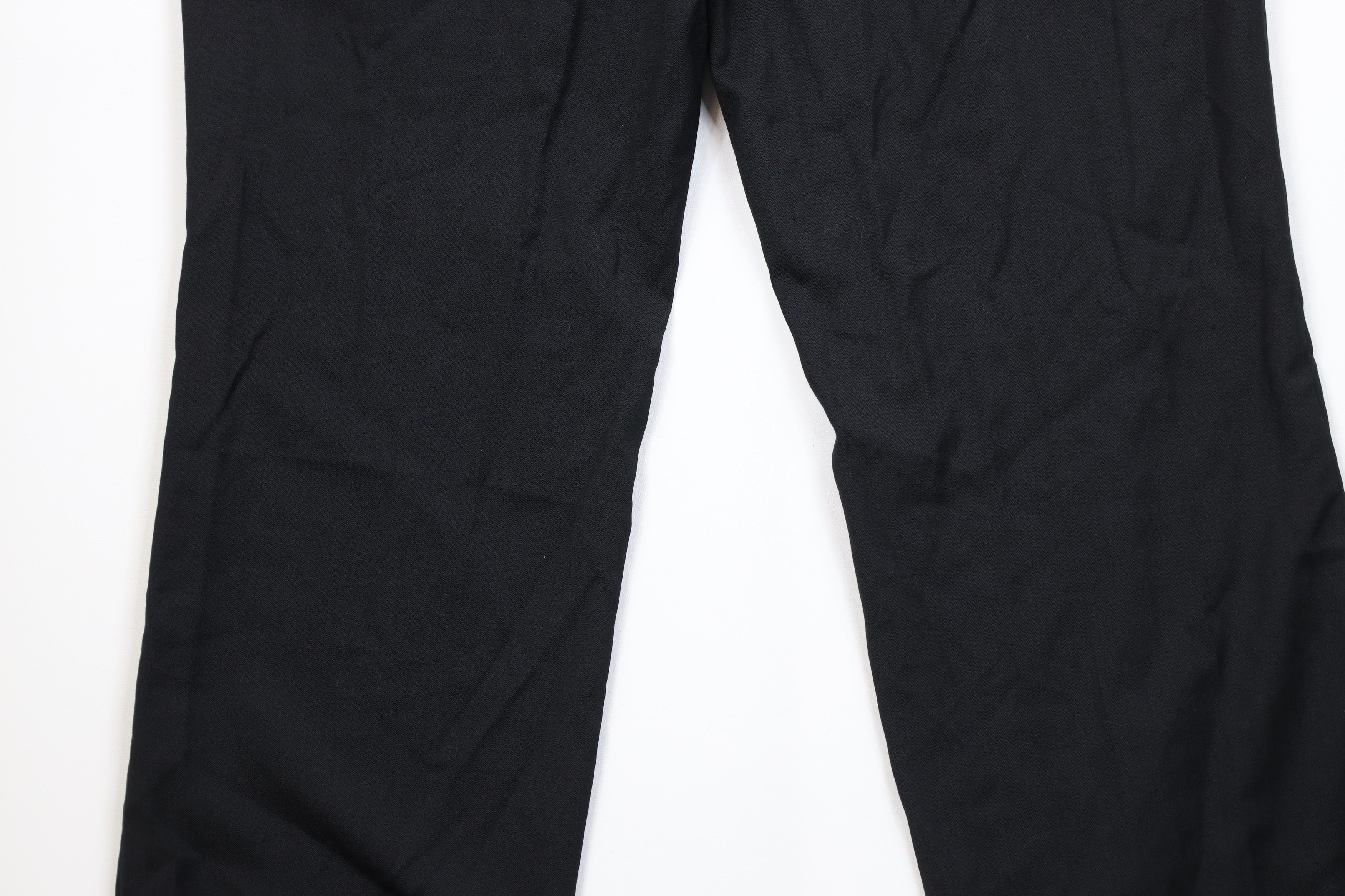 Vintage Vintage 90s Streetwear Worsted Wide Leg Chino Pants Black Size US 36 / EU 52 - 11 Thumbnail