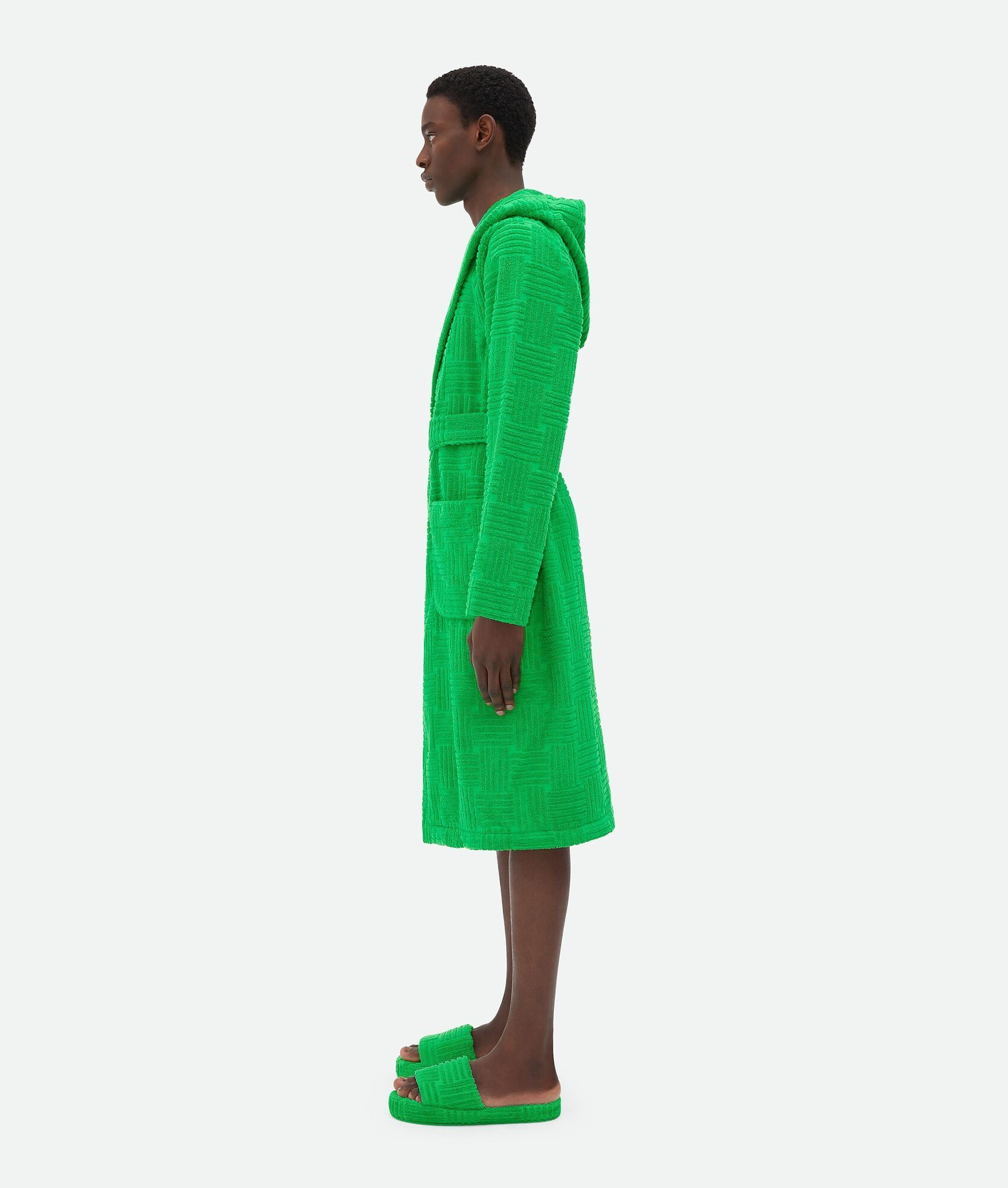 Bottega Veneta Grass Geometric Resort Sponge Sandals Size US 7 / EU 40 - 4 Thumbnail