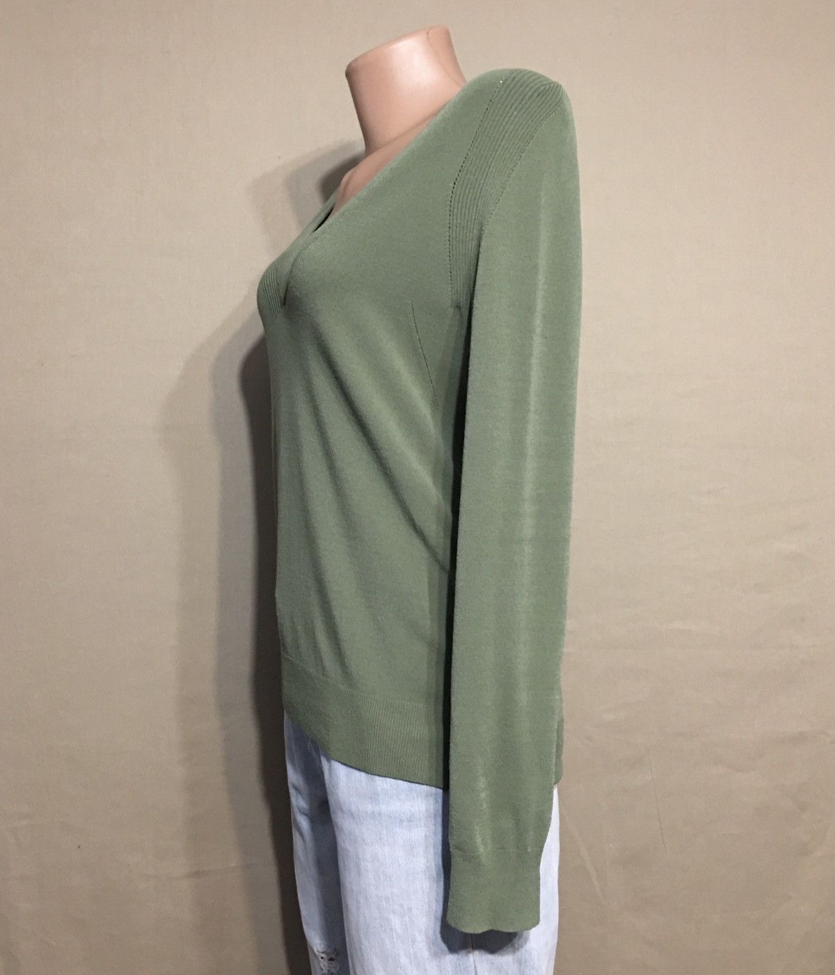 Zadig & Voltaire Zadig & Voltaire Rina V-Neck Olive Green Sweater Size S Size S / US 4 / IT 40 - 5 Thumbnail