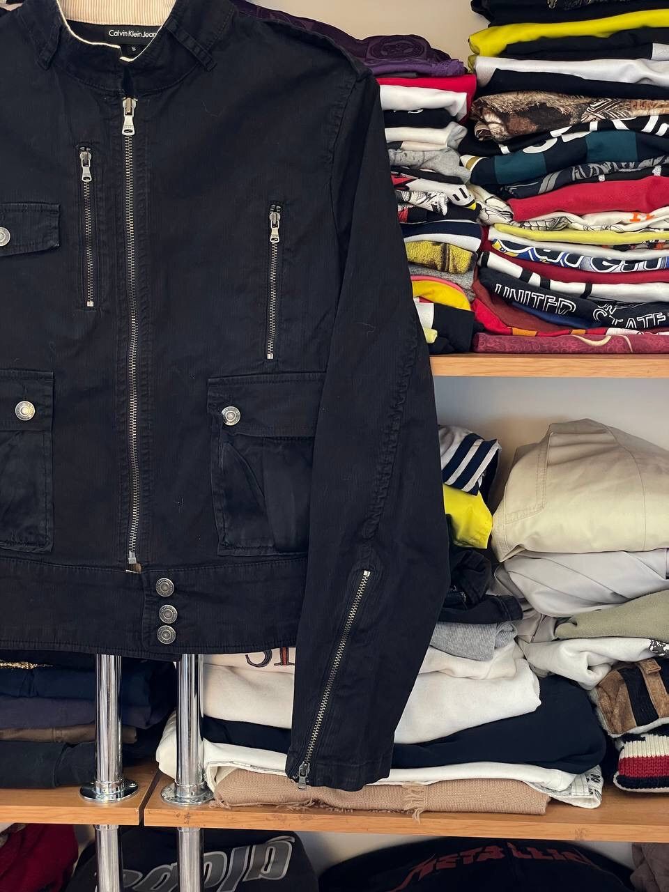 Calvin Klein Calvin Klein Vintage Archival Moto Y2K jacket Size S / US 4 / IT 40 - 4 Thumbnail