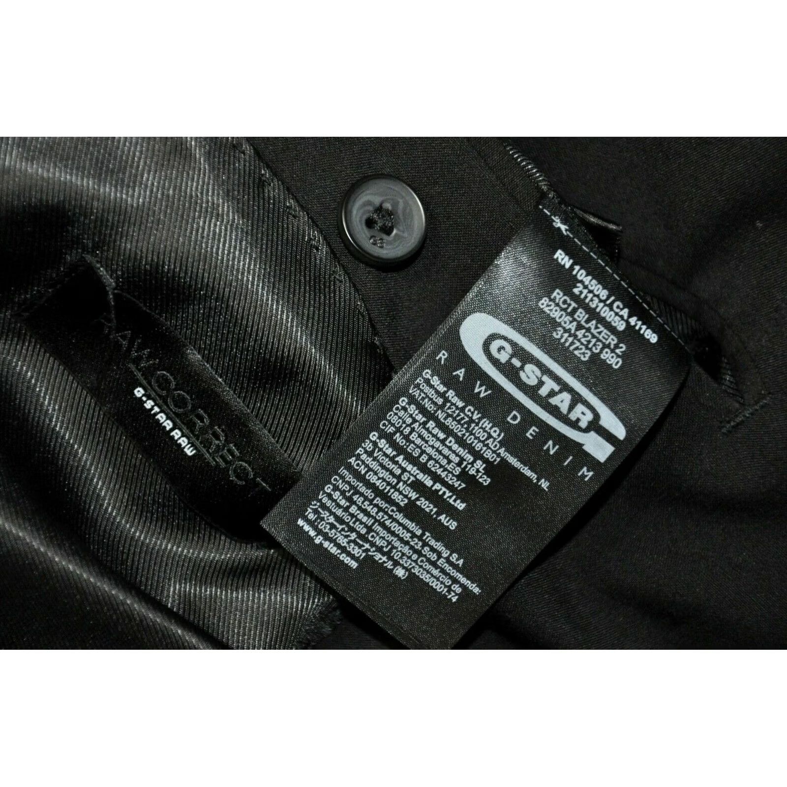 G-Star G-Star RAW Correct RTC Blazer 2 Blazer Mens Black 52 Size 52R - 6 Thumbnail