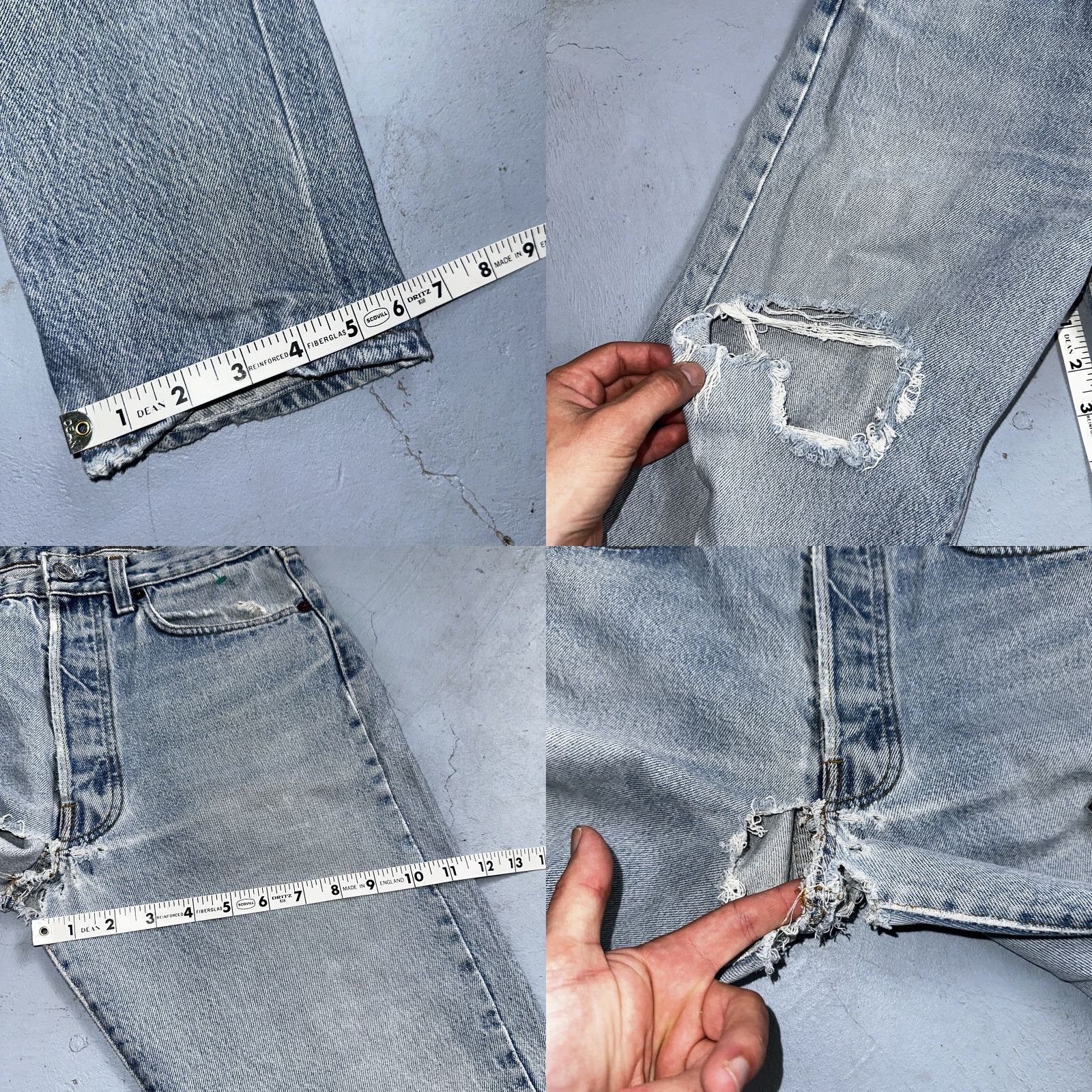 Levi's VINTAGE Levi's 501 Jeans Men 33x30 Straight Leg 80s Blue Denim Mid Rise Comfort 90s Size US 33 - 8 Thumbnail