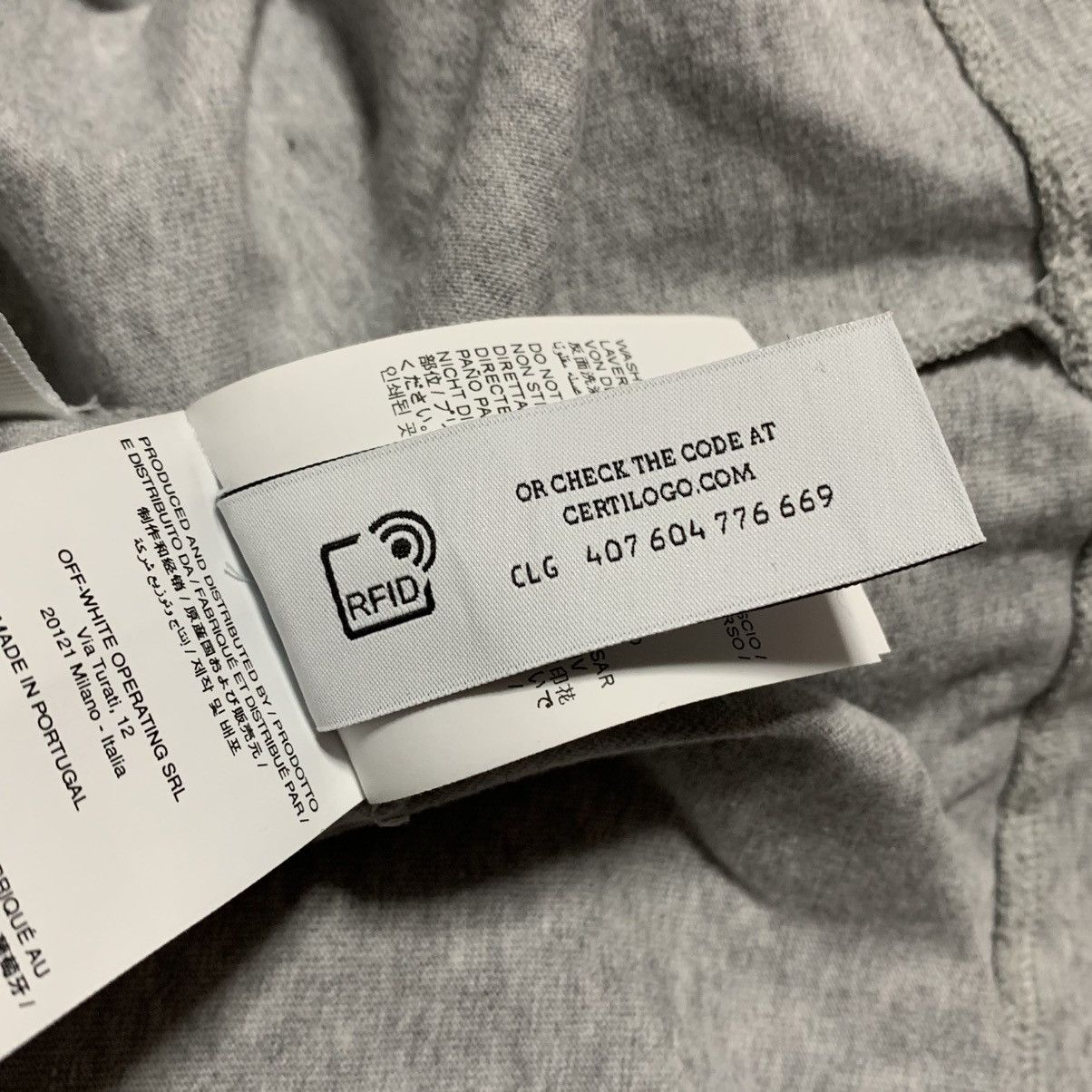 Off-White Off White Large Round Logo Skate Grey Tee Virgil Abloh Size US L / EU 52-54 / 3 - 10 Thumbnail