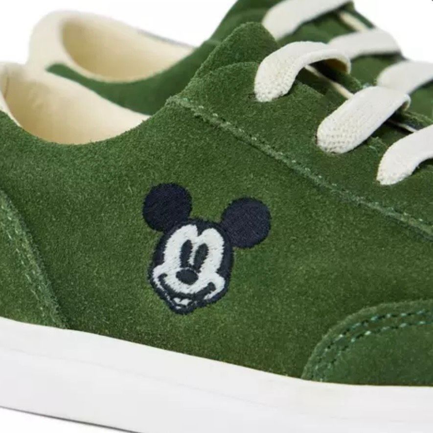 Disney Janie and Jack x Disney, Ivy Green Disney Mickey Mouse Suede Size US 4 / IT 34 - 12 Thumbnail