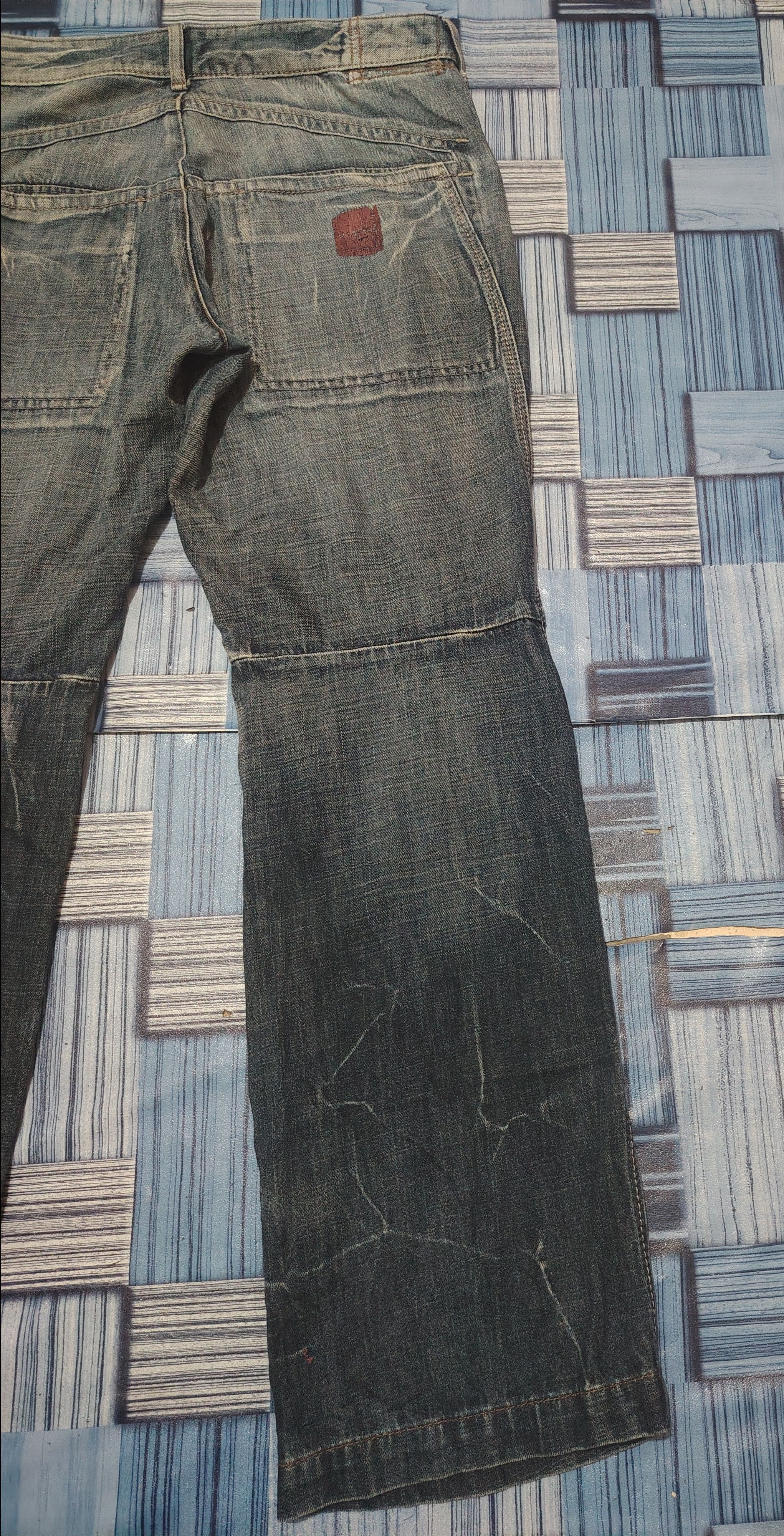 Marithe + Francois Girbaud Japanese Marithe Francois Girbaud Baggy Style Flare Jeans Size US 35 - 17 Thumbnail