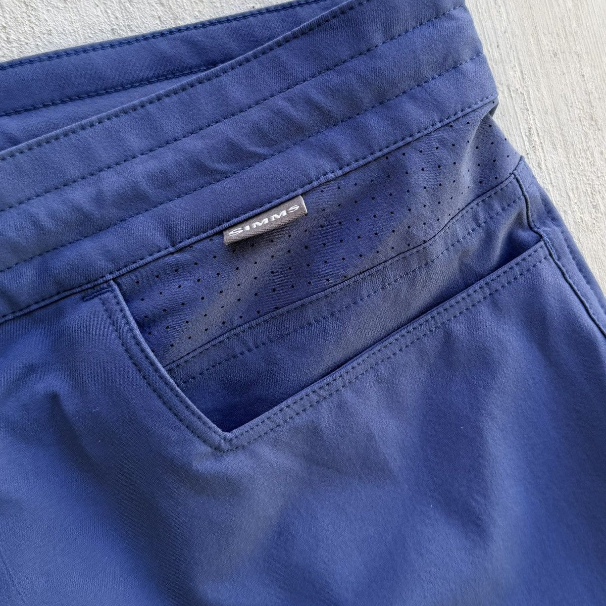 Simms Simms Solarflex Mens Solid Blue Swim Trunks Boardshorts 36 Size US 36 / EU 52 - 3 Thumbnail