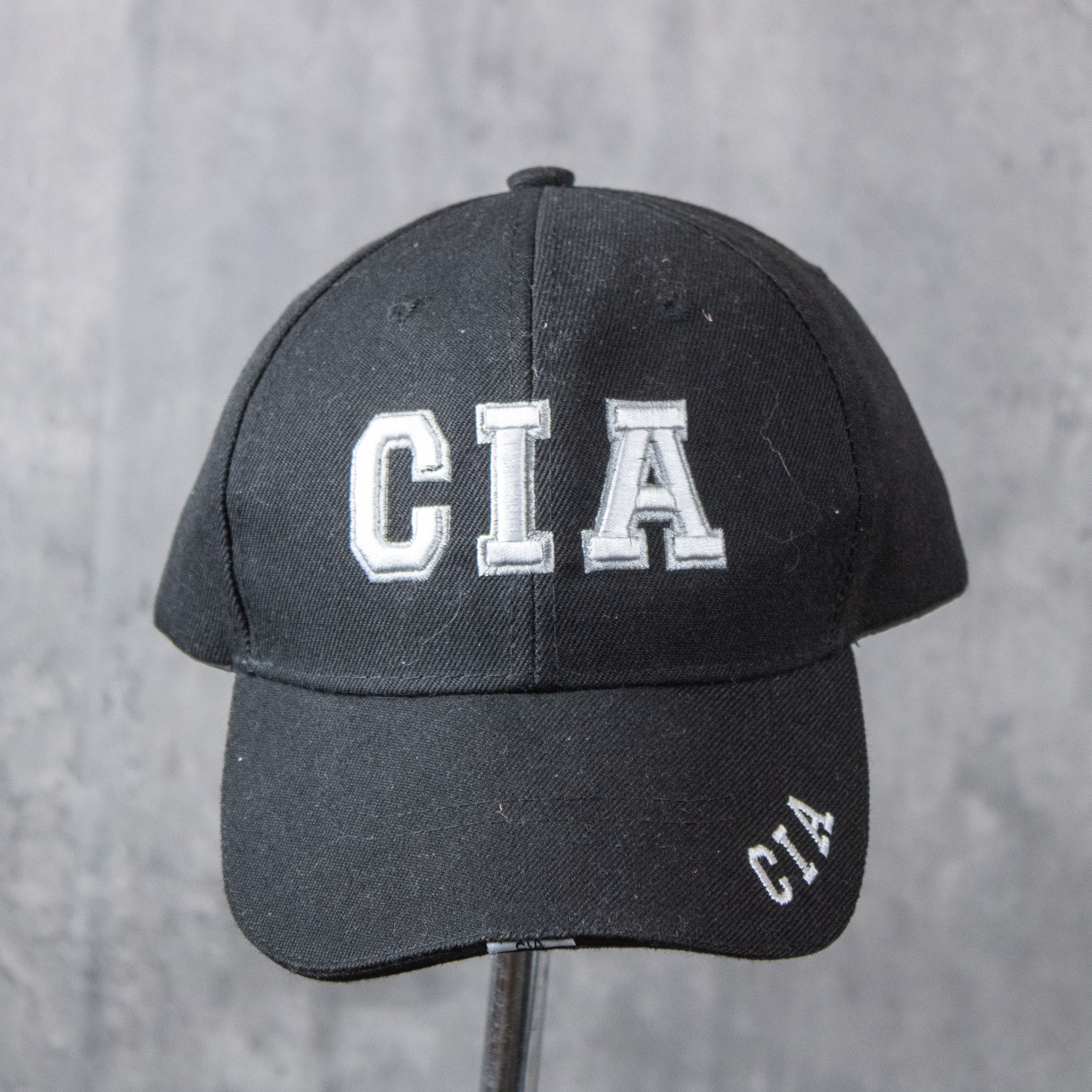 Vintage Vintage VTG Y2K 2000's C.I.A Black 6 Pannel Hat Size ONE SIZE - 2 Thumbnail