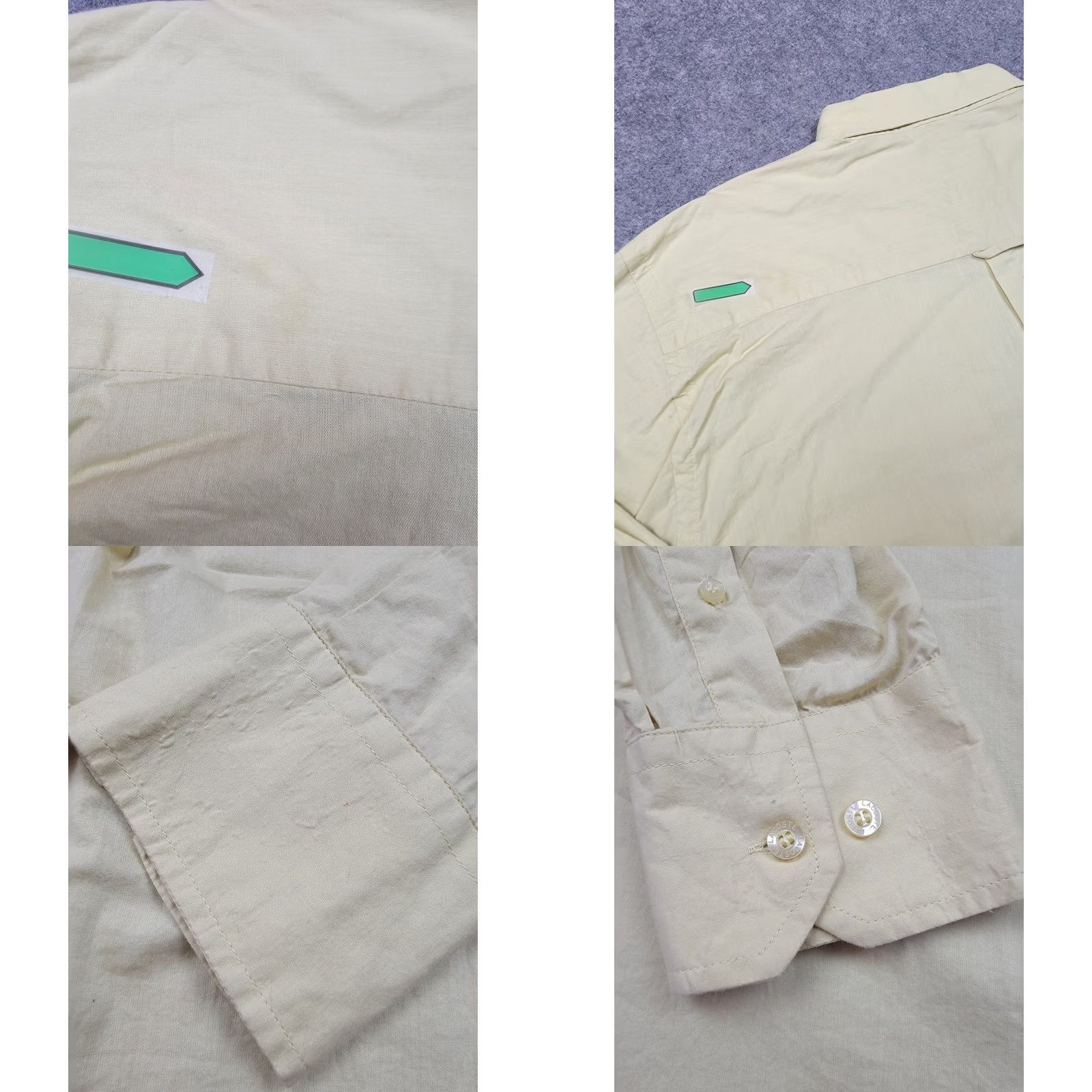 Lacoste Lacoste Shirt Mens XL 44 Yellow Embroidered Logo Long Sleeve Button-Up Cotton Vintage: No, No Size US XL / EU 56 / 4 - 9 Thumbnail