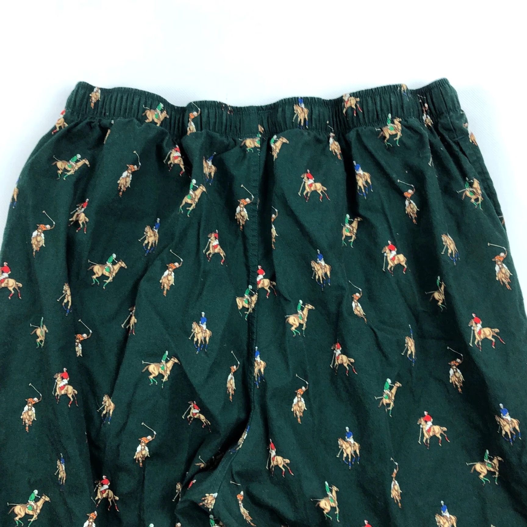 Polo Ralph Lauren Polo Ralph Lauren Polo Player Print 100% Cotton Sleepwear Lounge Pants Men L Green Polo Player Print Pajama Pants Mens Size US L / EU 52-54 / 3 - 3 Thumbnail
