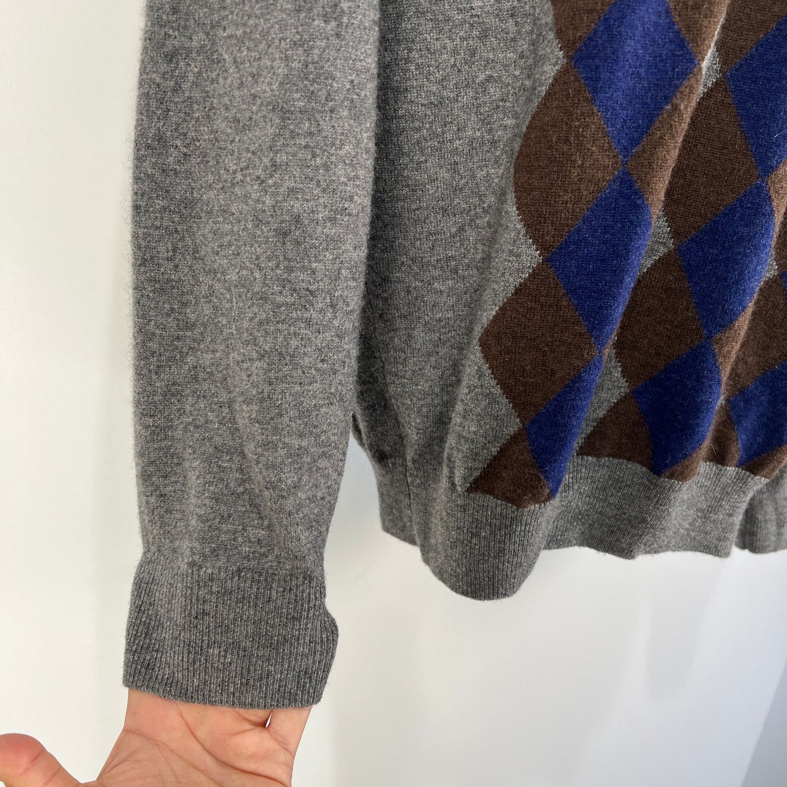 Bobby Jones Bobby Jones Sweater Wool Cashmere Diamond Pattern Pullover Size US M / EU 48-50 / 2 - 5 Thumbnail