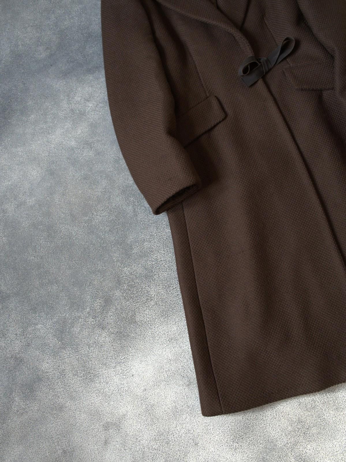 Prada F/W 2000 Prada RUNWAY Chocholate Wool Laces Bow Coat Size M / US 6-8 / IT 42-44 - 7 Thumbnail