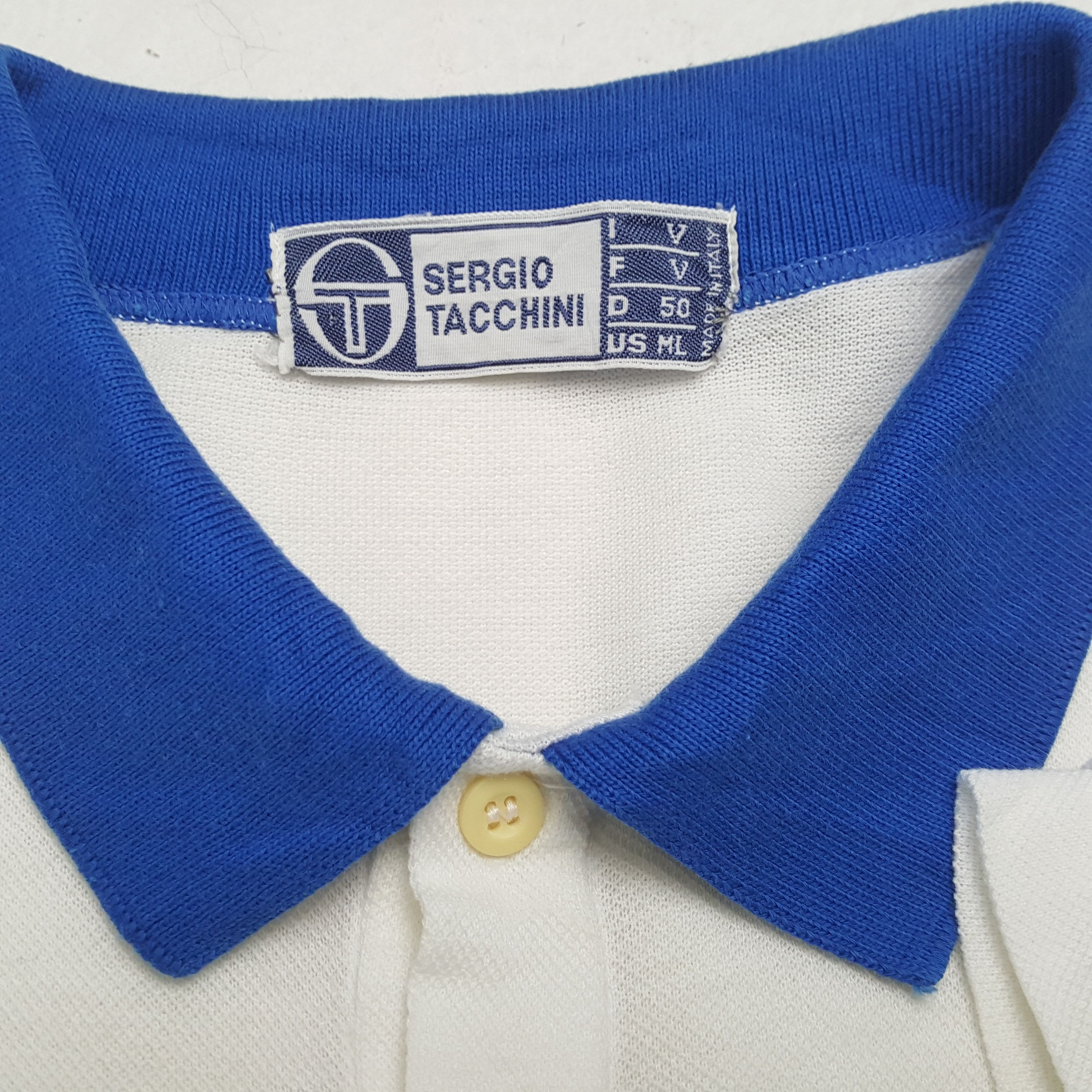 Sergio Tacchini × Vintage SERGIO TACHINI Small Logo Design Polos Size US M / EU 48-50 / 2 - 7 Thumbnail