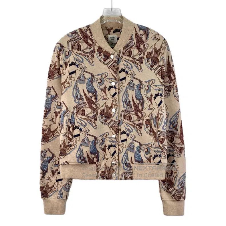 Hermes Hermes Color-blocked Zouave dragon cavalry pattern full pr Size S / US 4 / IT 40 - 1 Thumbnail