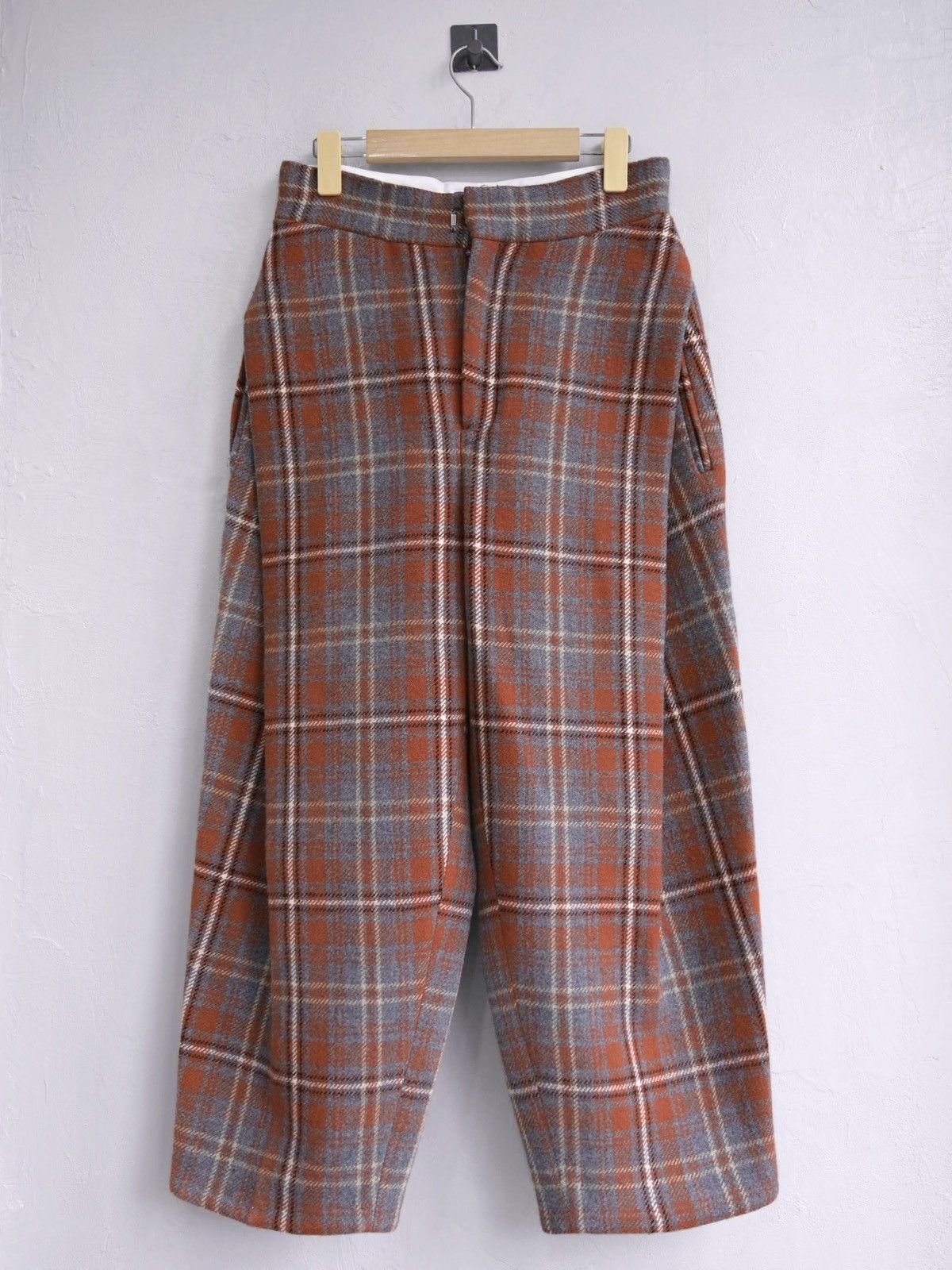 Y's Y’s Plaid Wool Trousers Size US 31 - 4 Thumbnail