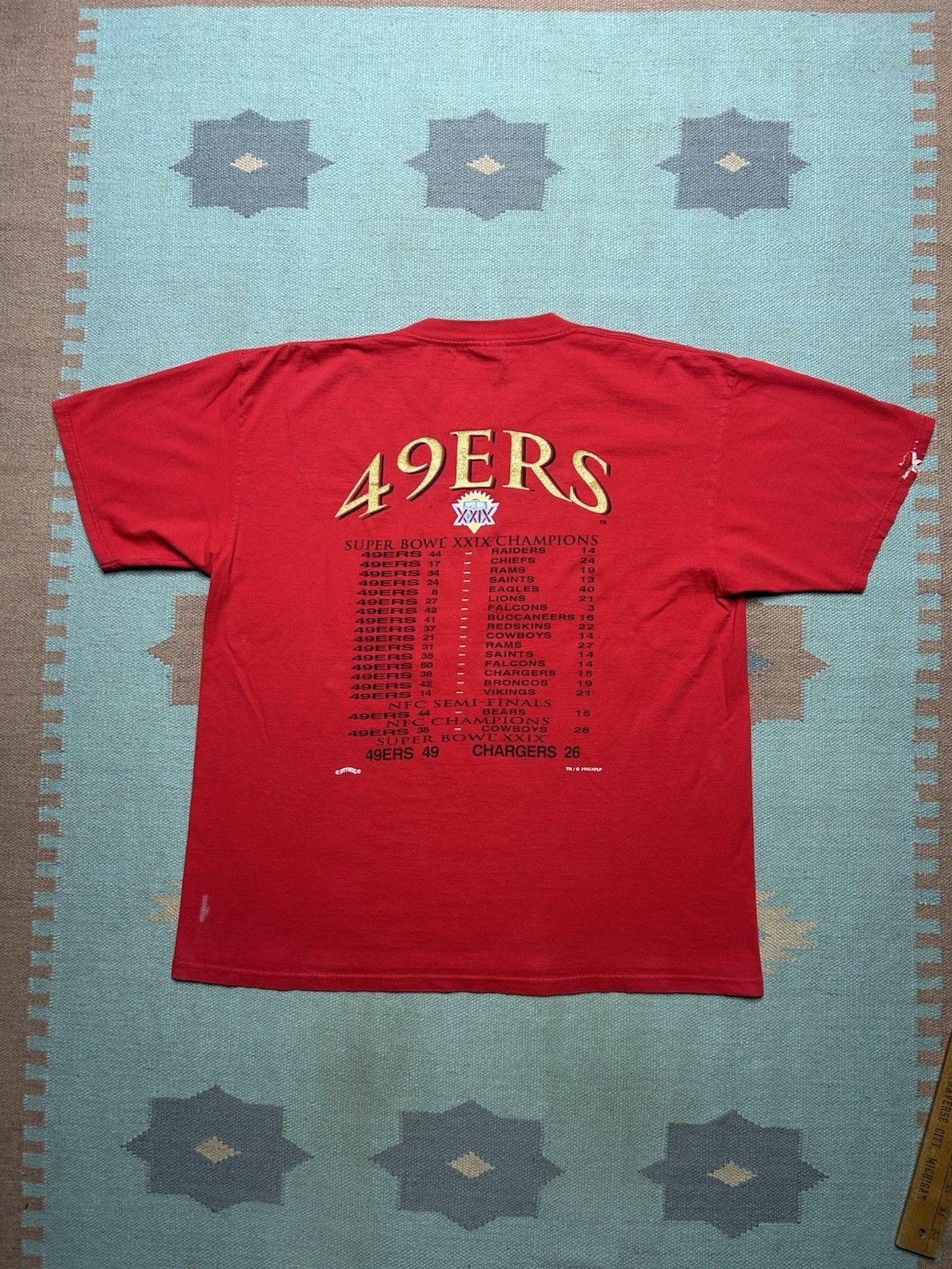 Vintage Vintage 90s t shirt San Francisco 49ers Super Bowl champs XL Size US XL / EU 56 / 4 - 8 Thumbnail