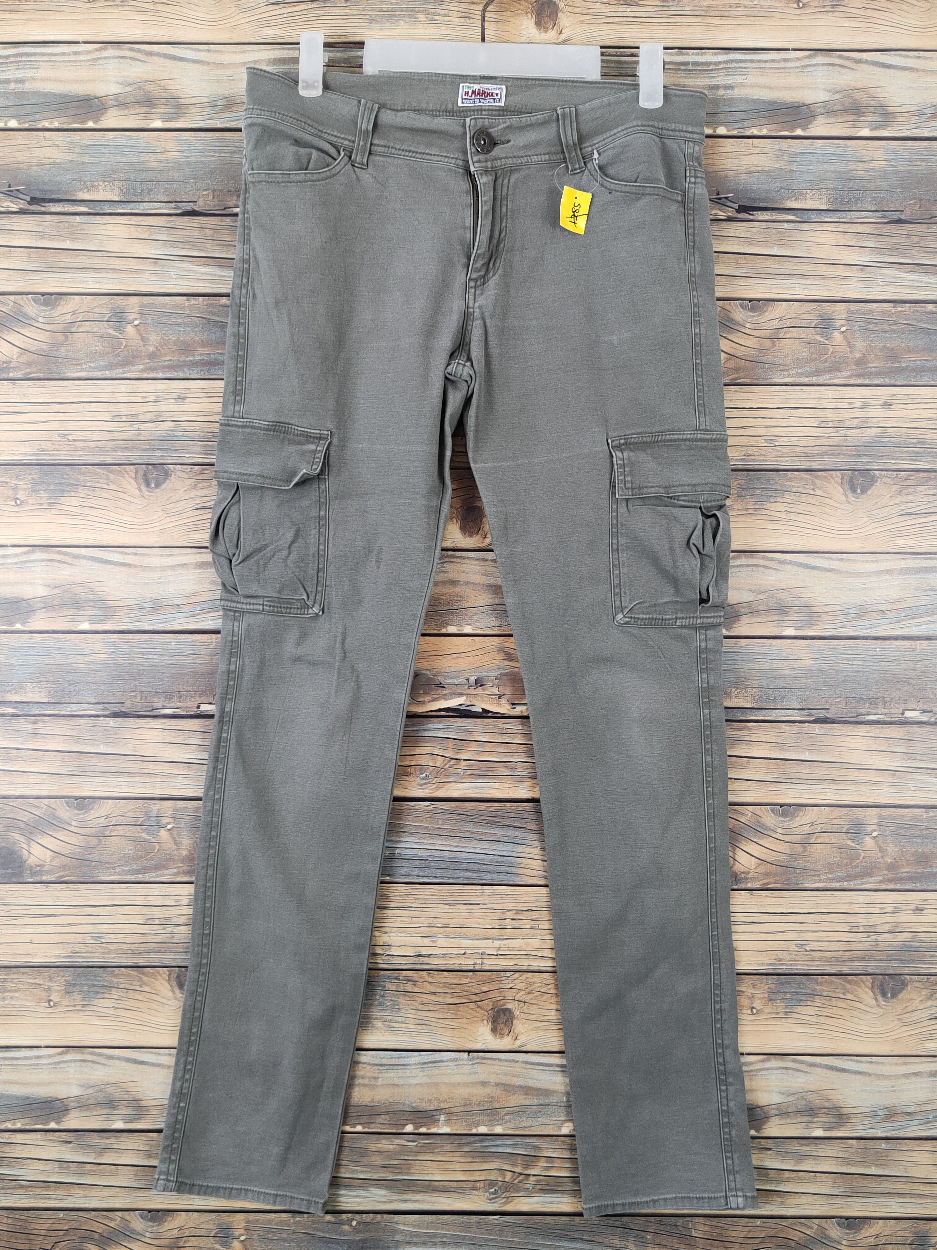 Japanese Brand H.Market Green Faded Multipocket Tactical Cargo Pants #W1912 Size US 32 / EU 48 - 1 Thumbnail