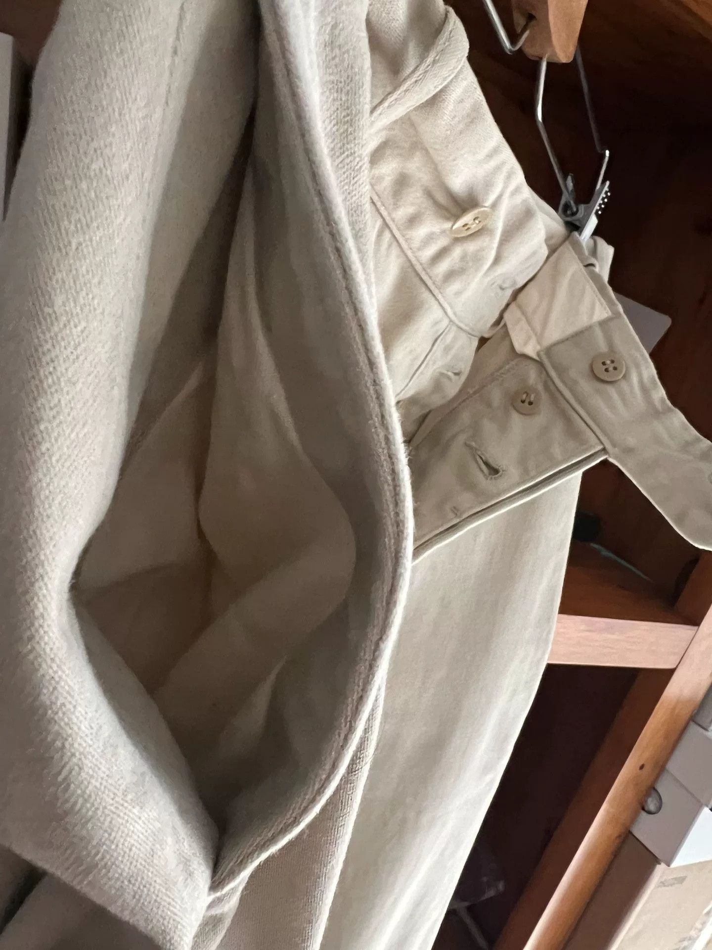 At Last & Co Atlast&Co Timeworn Beige Trousers Size US 34 / EU 50 - 6 Thumbnail