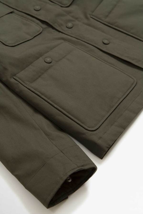 Officine Generale o1mle1025 Omar Water Repellent Field Jacket in Olive Green Size US S / EU 44-46 / 1 - 3 Thumbnail