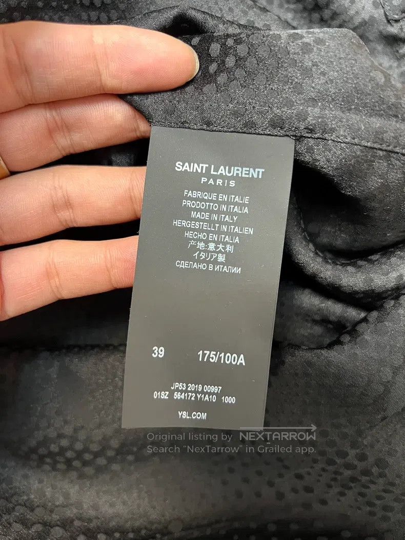 Saint Laurent Paris Saint Laurent Paris size 39 Black Polka Dot All-over Sequi Size US S / EU 44-46 / 1 - 5 Thumbnail