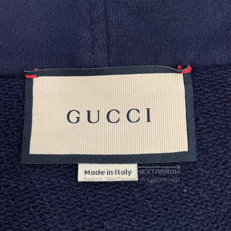 Gucci Gucci Dark blue striped webbing design cotton hooded semi- Size XS / US 0-2 / IT 36-38 - 6 Thumbnail
