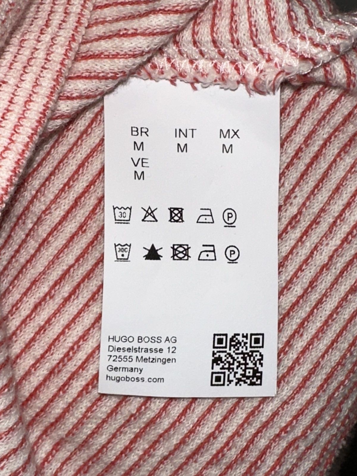 Hugo Boss Hugo Boss Textured Knit Polo Shirt Stripes Size US M / EU 48-50 / 2 - 7 Thumbnail