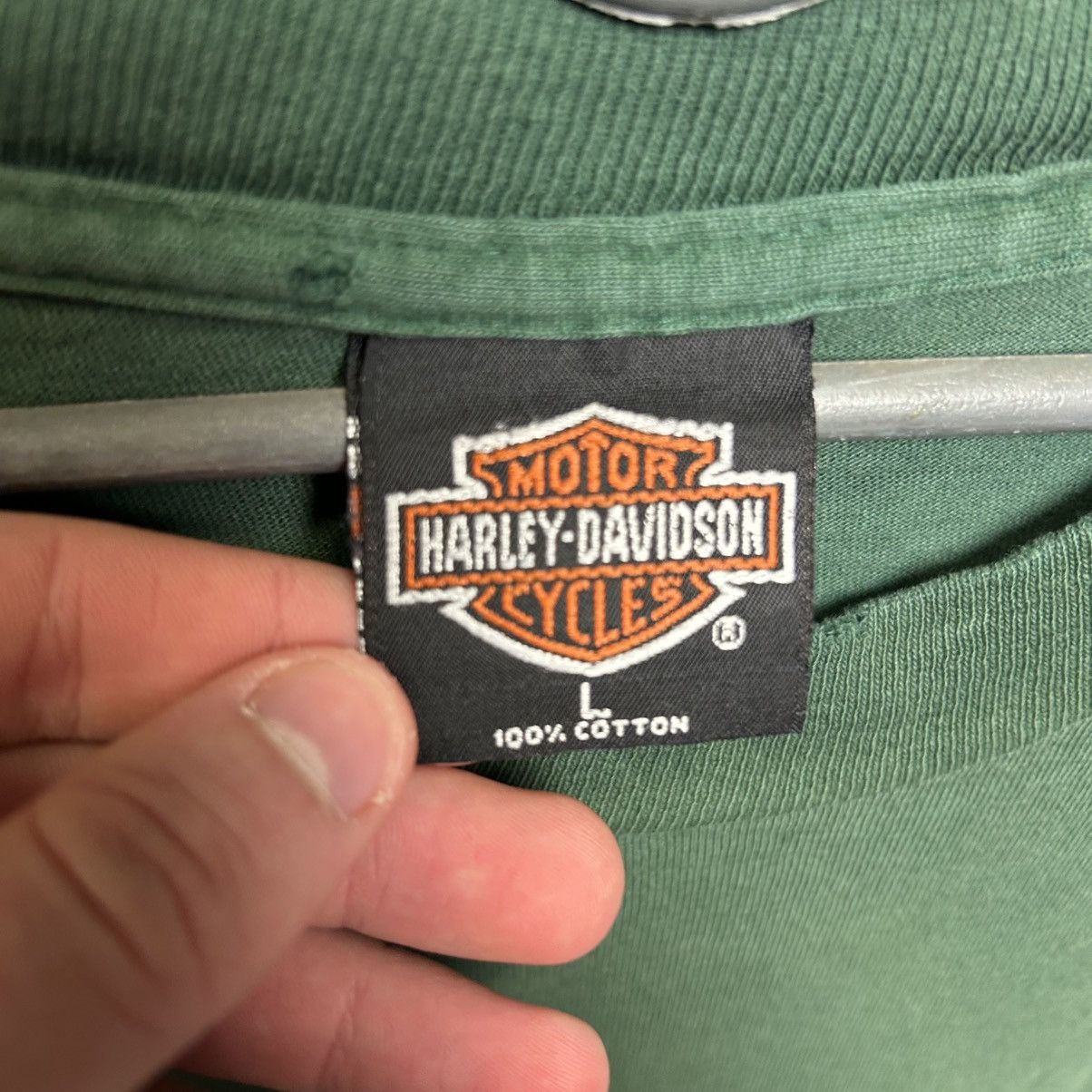 Harley Davidson Vintage Harley Davidson 1996 big graphic logo cycle tee Size US L / EU 52-54 / 3 - 8 Thumbnail