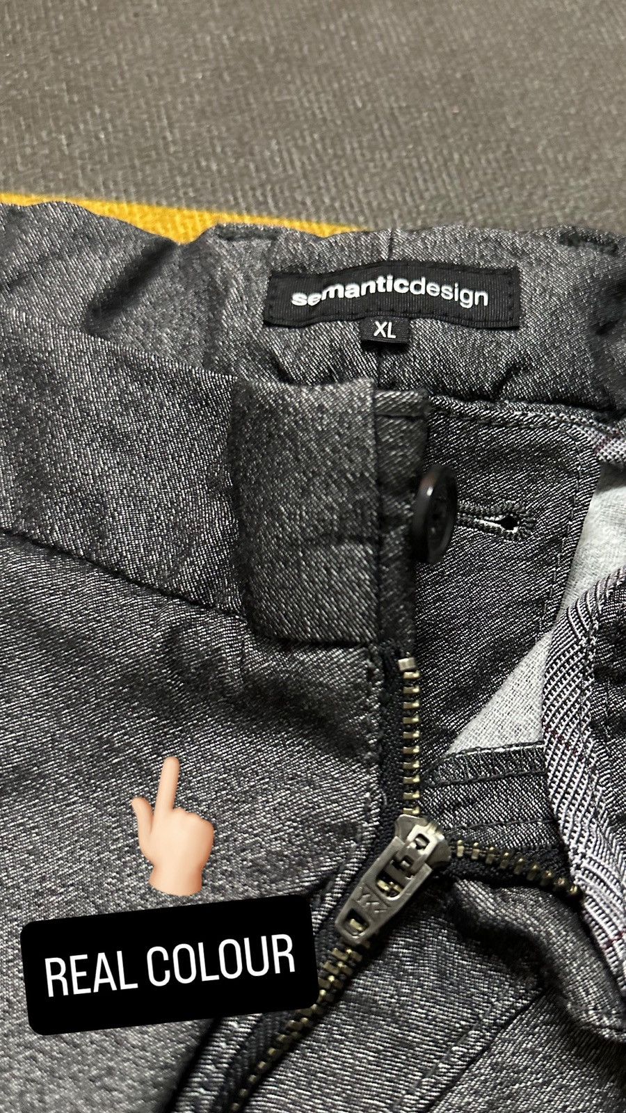 Japanese Brand × semanticdesign Semantic Design Gray Metallic Casual Pant Size US 33 - 2 Thumbnail