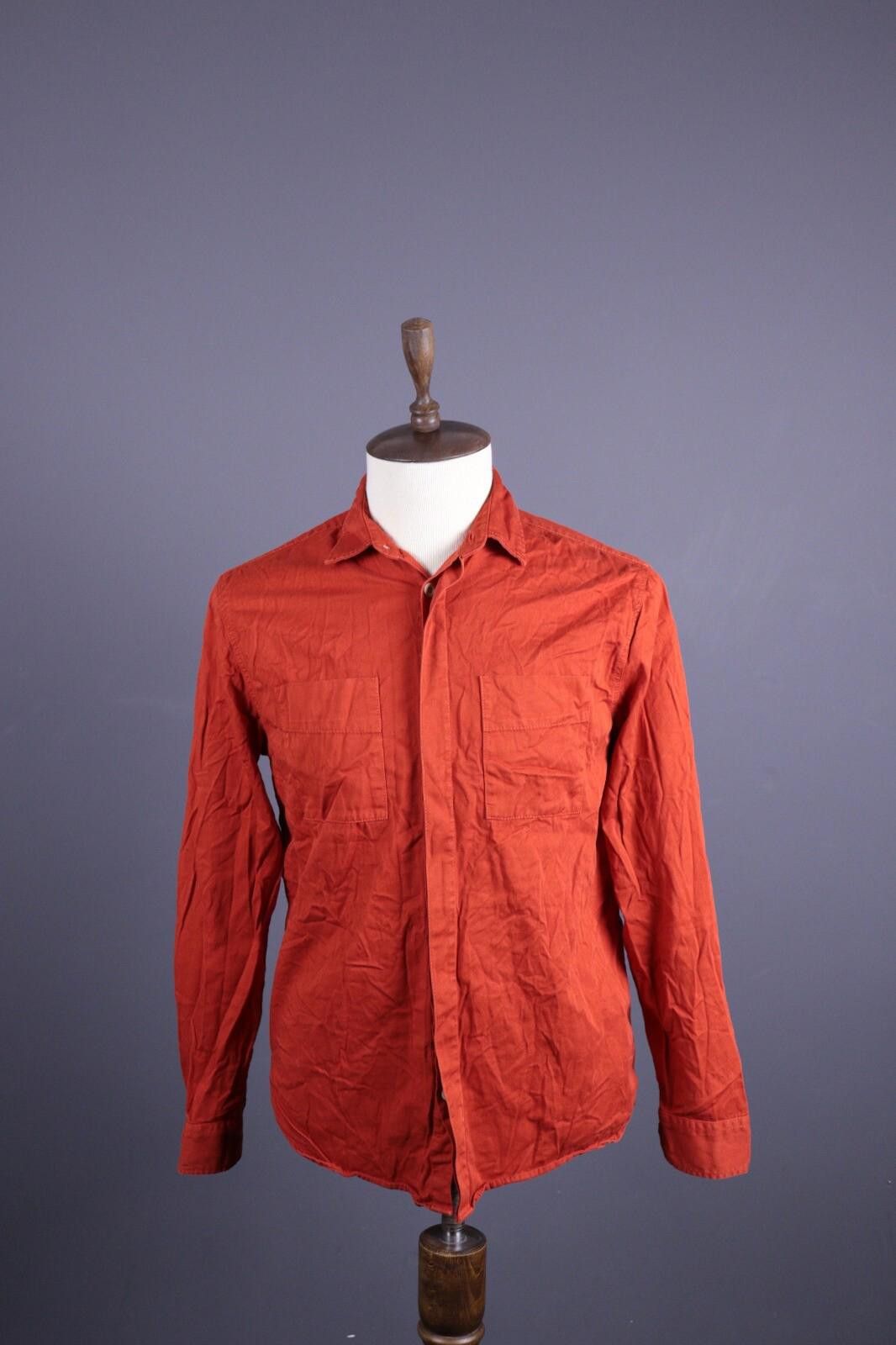Nudie Jeans NUDIE JEANS CO Orange Denim Long Sleeve Shirt Size S Size US S / EU 44-46 / 1 - 1 Thumbnail