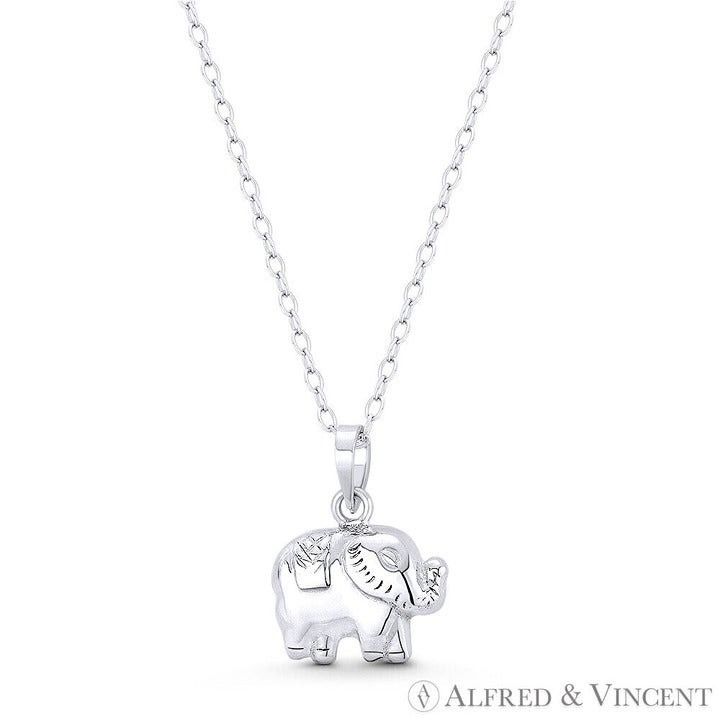 Other Baby Elephant Charm Lightweight Hollow-Cast 3D Pendant Size ONE SIZE - 1 Preview