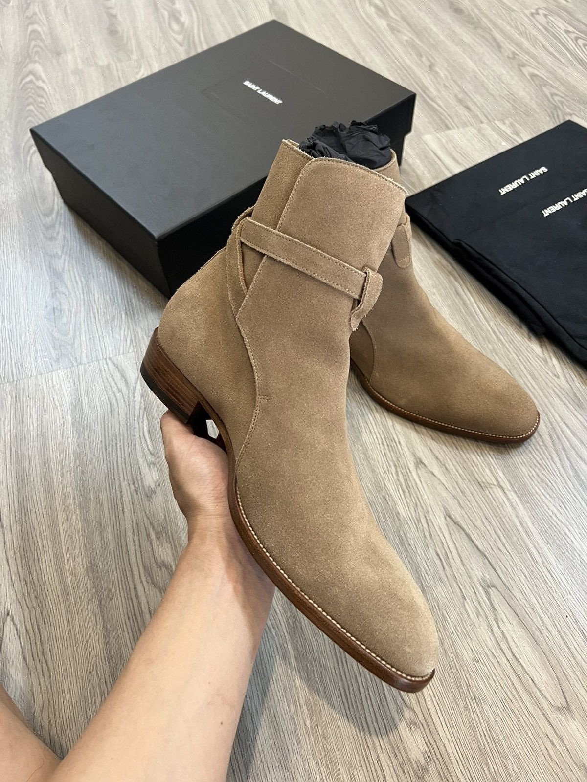 Hedi Slimane Saint Laurent Jodhpur Boots Size US 9 / EU 42 - 5 Thumbnail