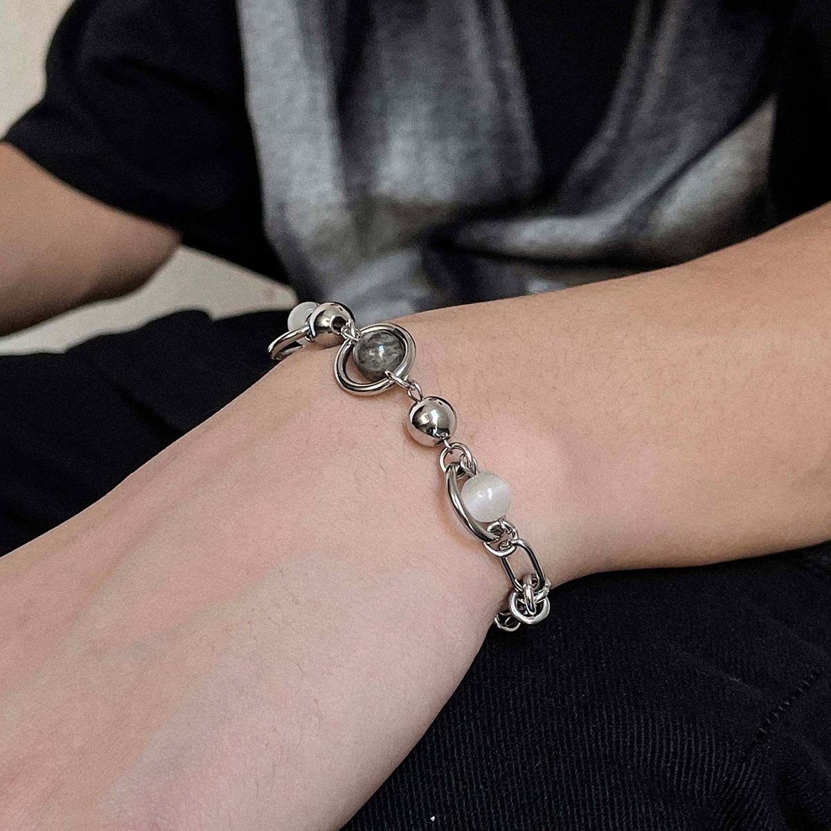Jewelry Stone New Design Bracelet Y2K Punk Chain Bracelets Chains Size ONE SIZE - 3 Thumbnail