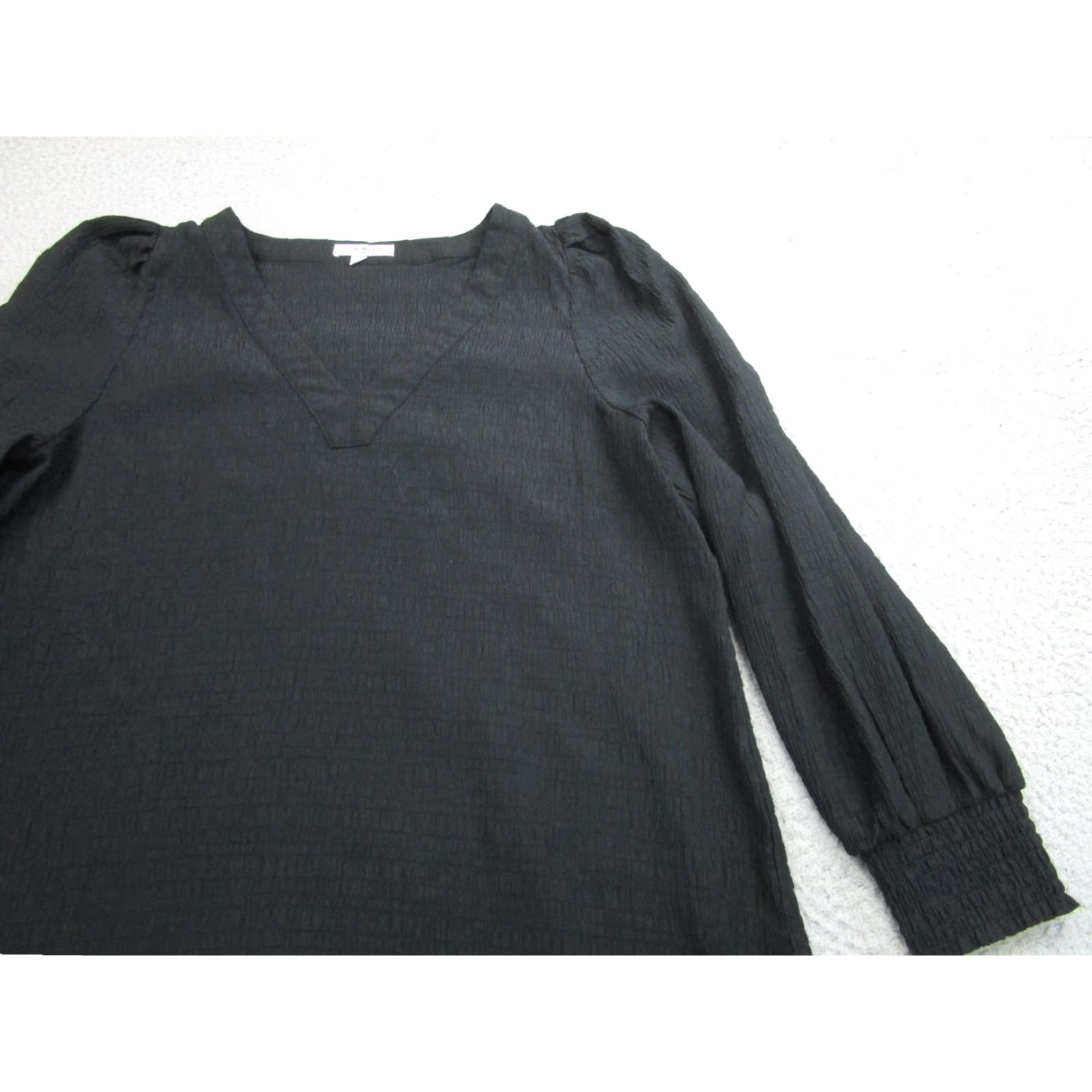 BB Dakota BB Dakota Shirt Womens XL Black Puff Sleeve V-Neck Tunic Gothic Size XL / US 12-14 / IT 48-50 - 2 Thumbnail