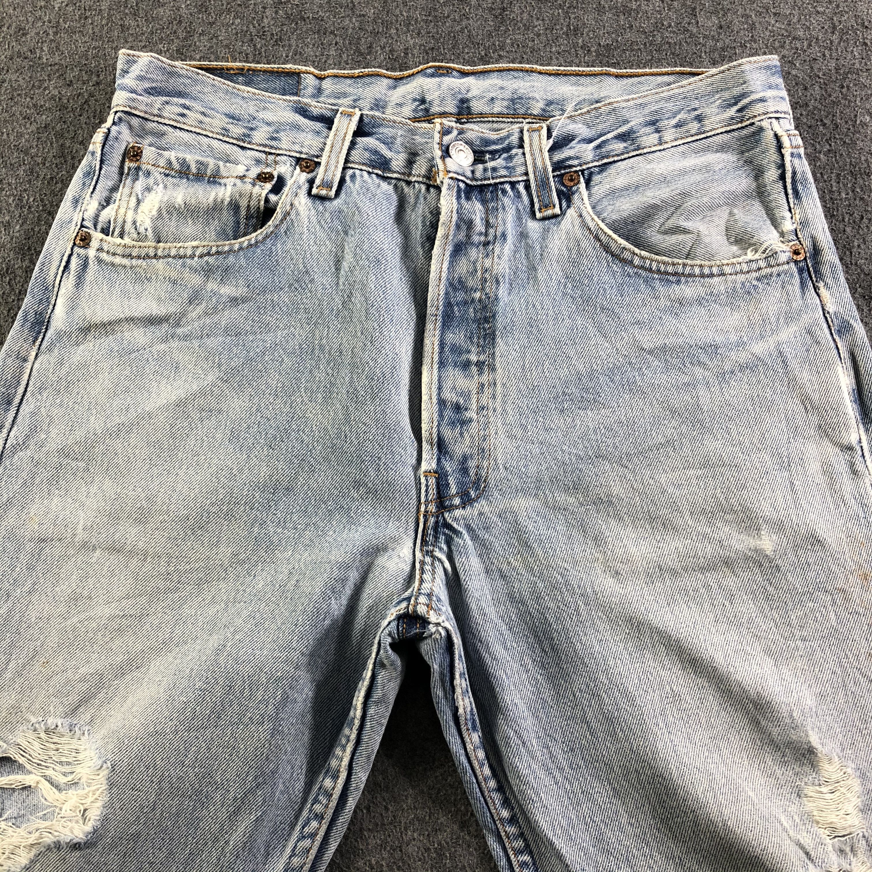 Levi's Vintage Light Wash Levis 501 Jeans-J3584 Size US 32 / EU 48 - 3 Thumbnail