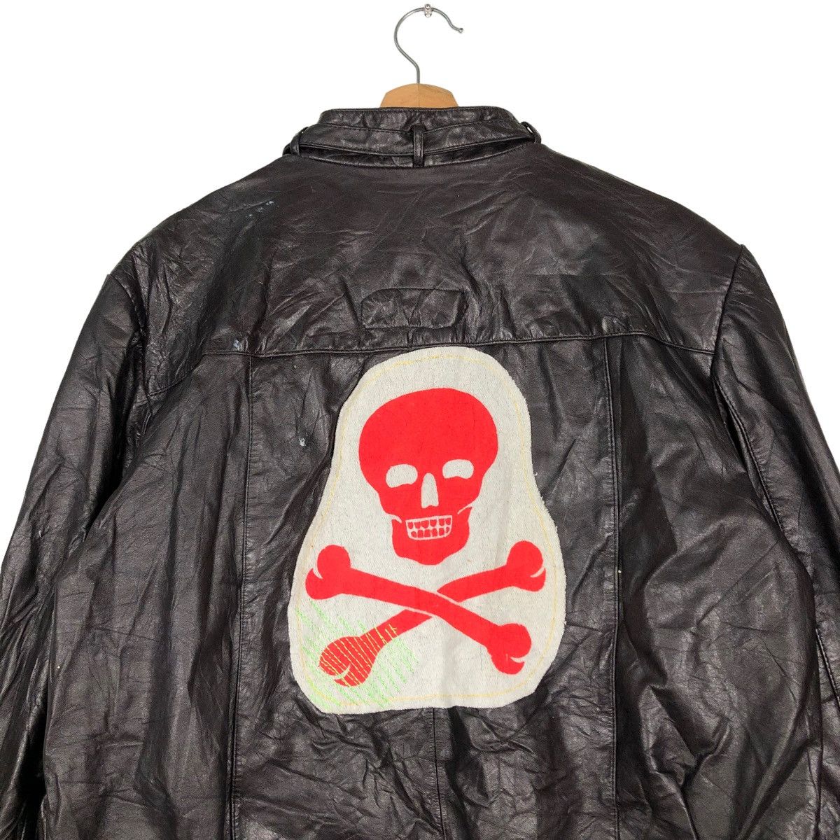 Japanese Brand 🔥RIOT RIOT VINTAGE BOMBER JACKET SOFT LEATHER ISSEY MIYAKE Size US M / EU 48-50 / 2 - 2 Thumbnail
