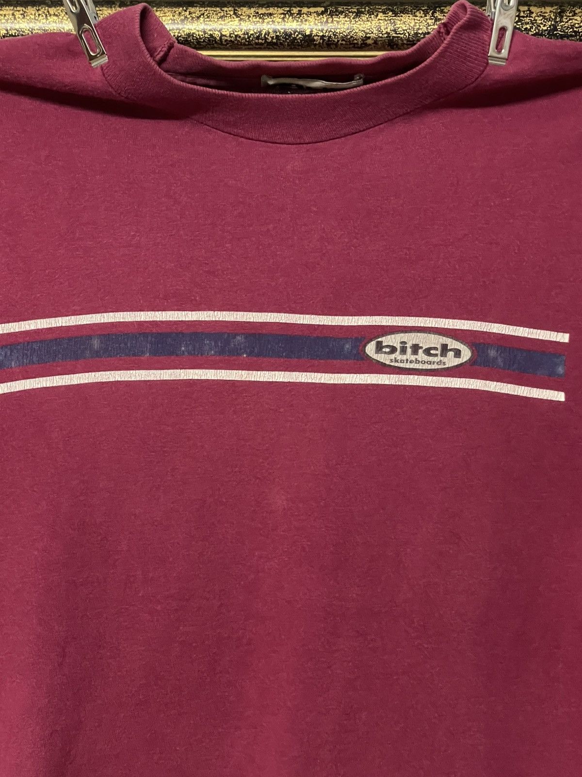 Vintage Vintage 1990s Single Stitch Bitch Skateboard Cropped Tshirt Size US XS / EU 42 / 0 - 3 Thumbnail