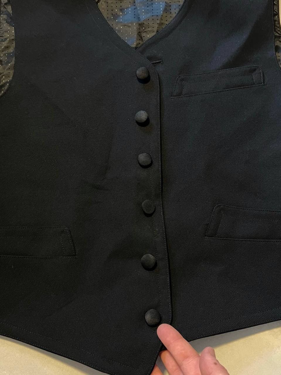Dolce & Gabbana Dolce & Gabbana Black Waistcoat Formal Gilet Vest Size 46R - 6 Thumbnail