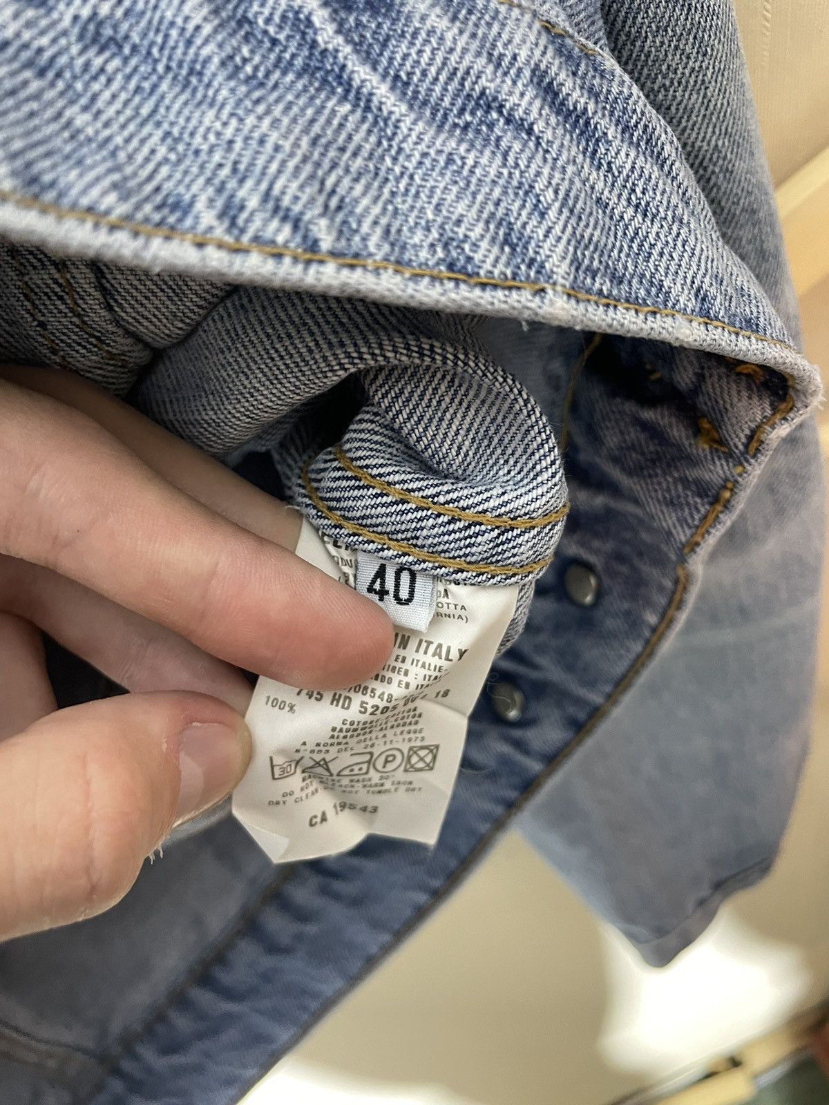 Helmut Lang × Japanese Brand Helmut Lang Japanese vintage archive denim jacket Size S / US 4 / IT 40 - 15 Thumbnail