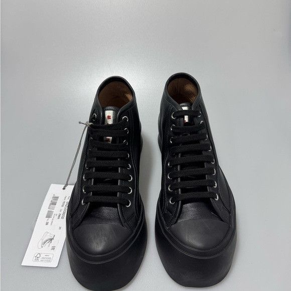 Marni Marni Pablo High-Top Lace-Up Leather Sneakers Black Men’s EU Size US 6 / EU 39 - 2 Thumbnail