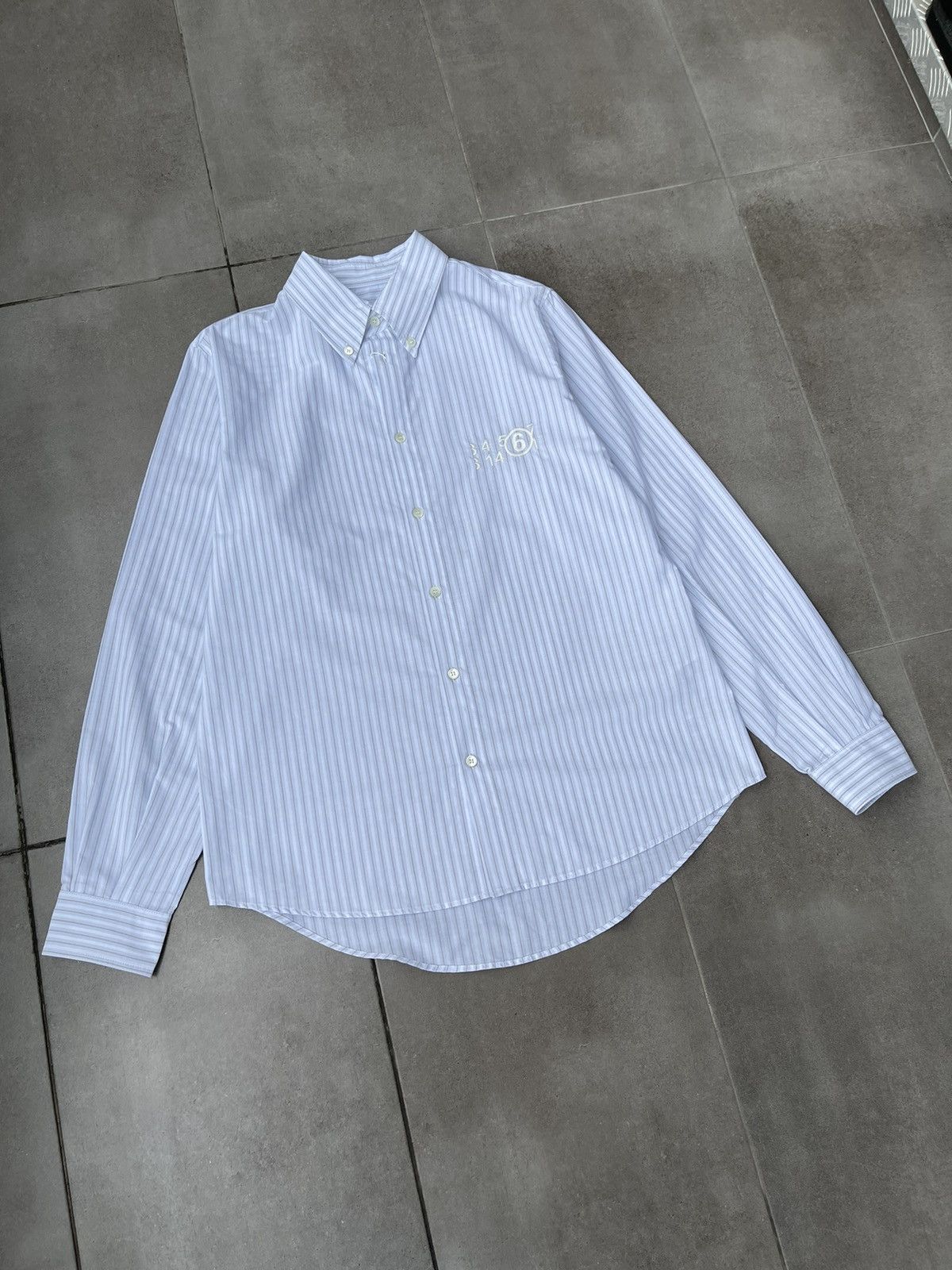 Maison Margiela !DS! SS23 Maison Margiela Stripped Numbers White Shirt Size M / US 6-8 / IT 42-44 - 9 Thumbnail