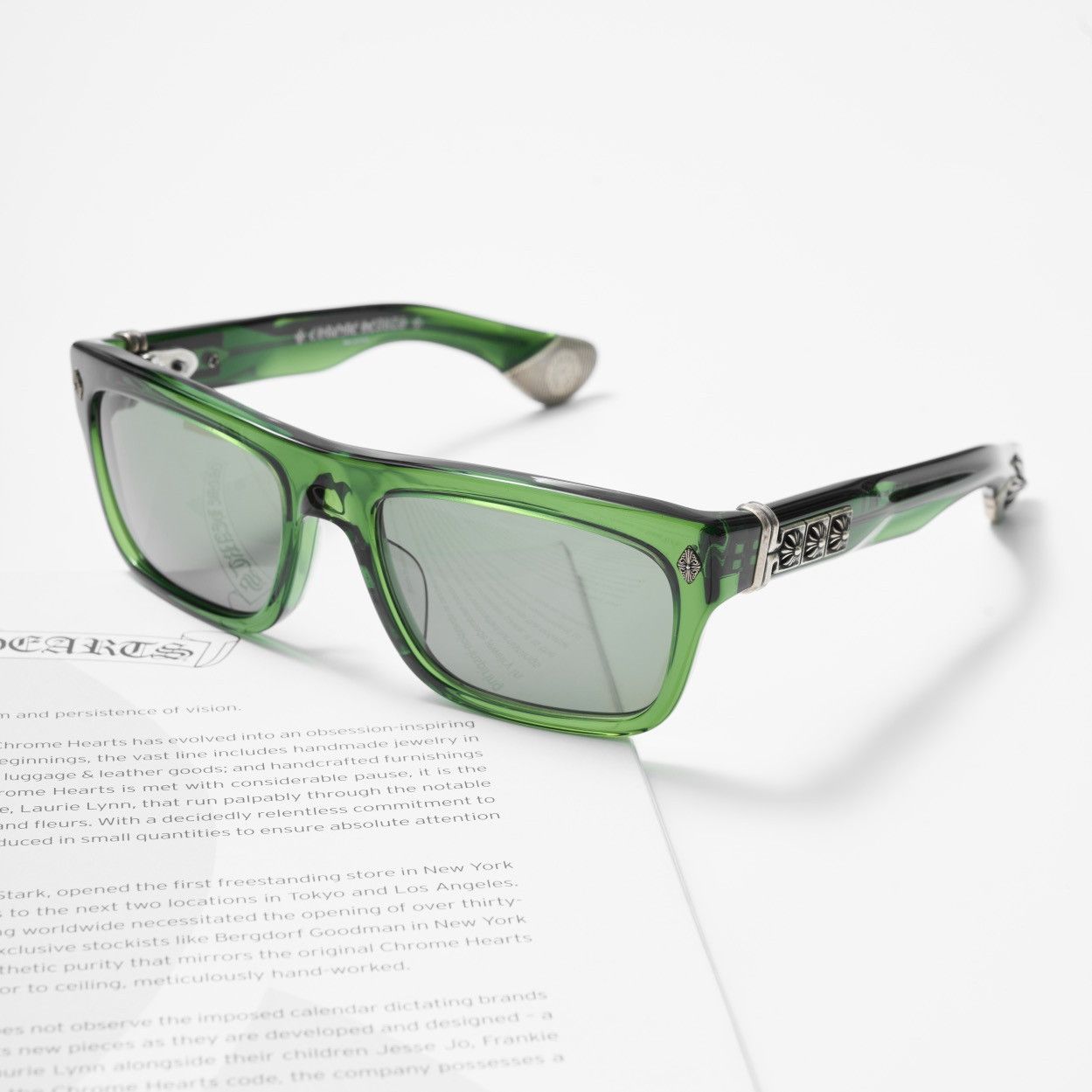 Chrome Hearts CHROME HEARTS SLUSS BUSSIN II DARK OLIVE SUNGLASSES Size ONE SIZE - 1 Thumbnail