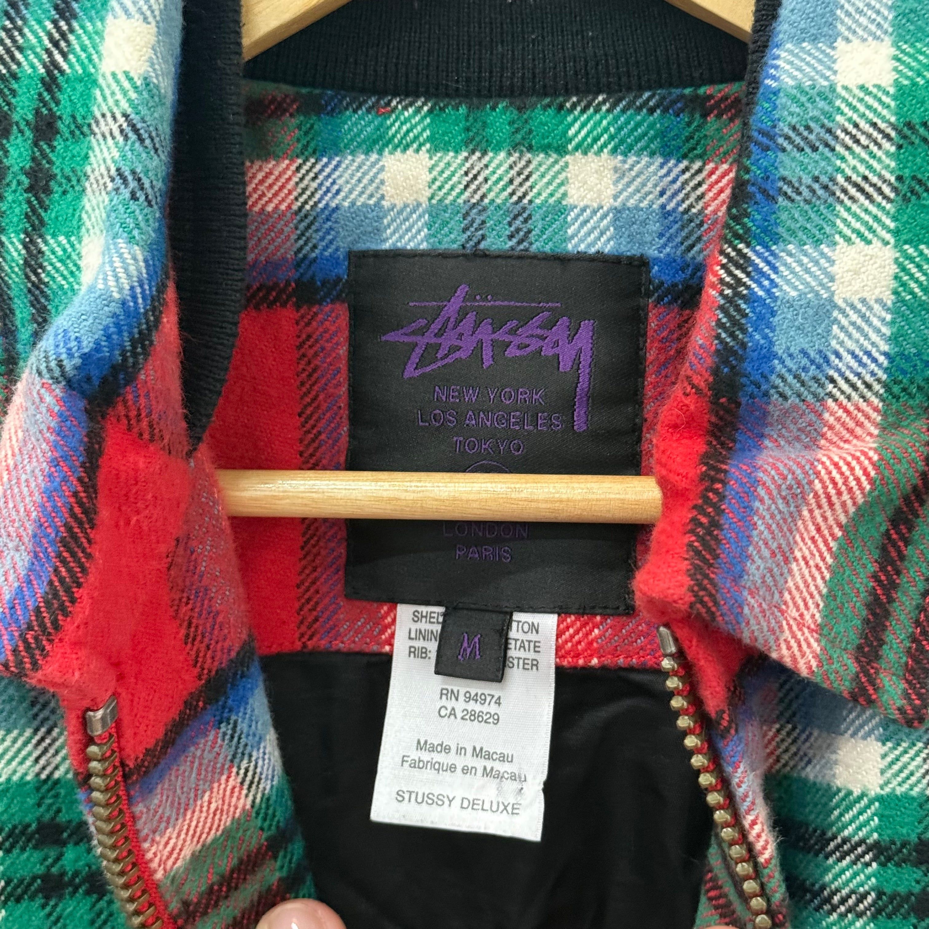 Stussy Stussy Plaid Flannel Work Zip - Size M Size US M / EU 48-50 / 2 - 4 Thumbnail