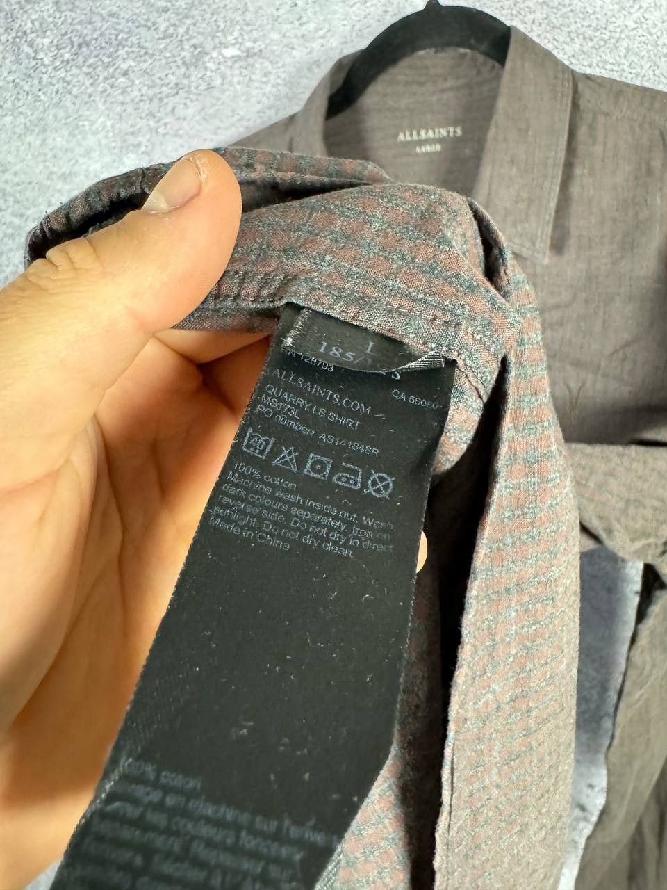 Allsaints AllSaints Quarry LS Shirt Brown Check Men's Oldmoney Large Size US L / EU 52-54 / 3 - 9 Thumbnail