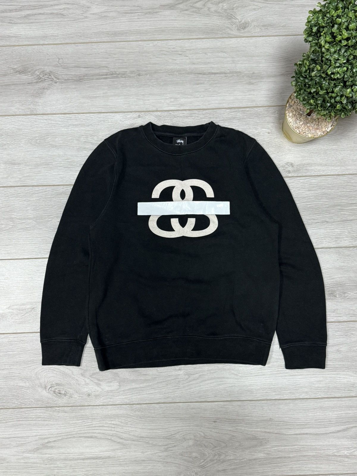 Stussy Stussy made jn USA SS Big logo tape vintage sweatshirt Size US S / EU 44-46 / 1 - 1 Thumbnail